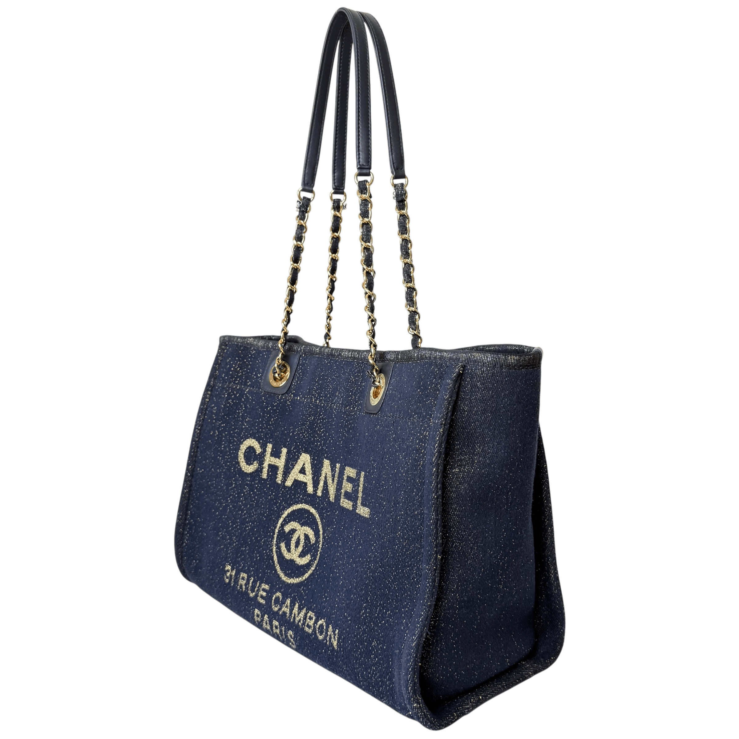 Lurex Canvas Small Deauville Glitter Detail