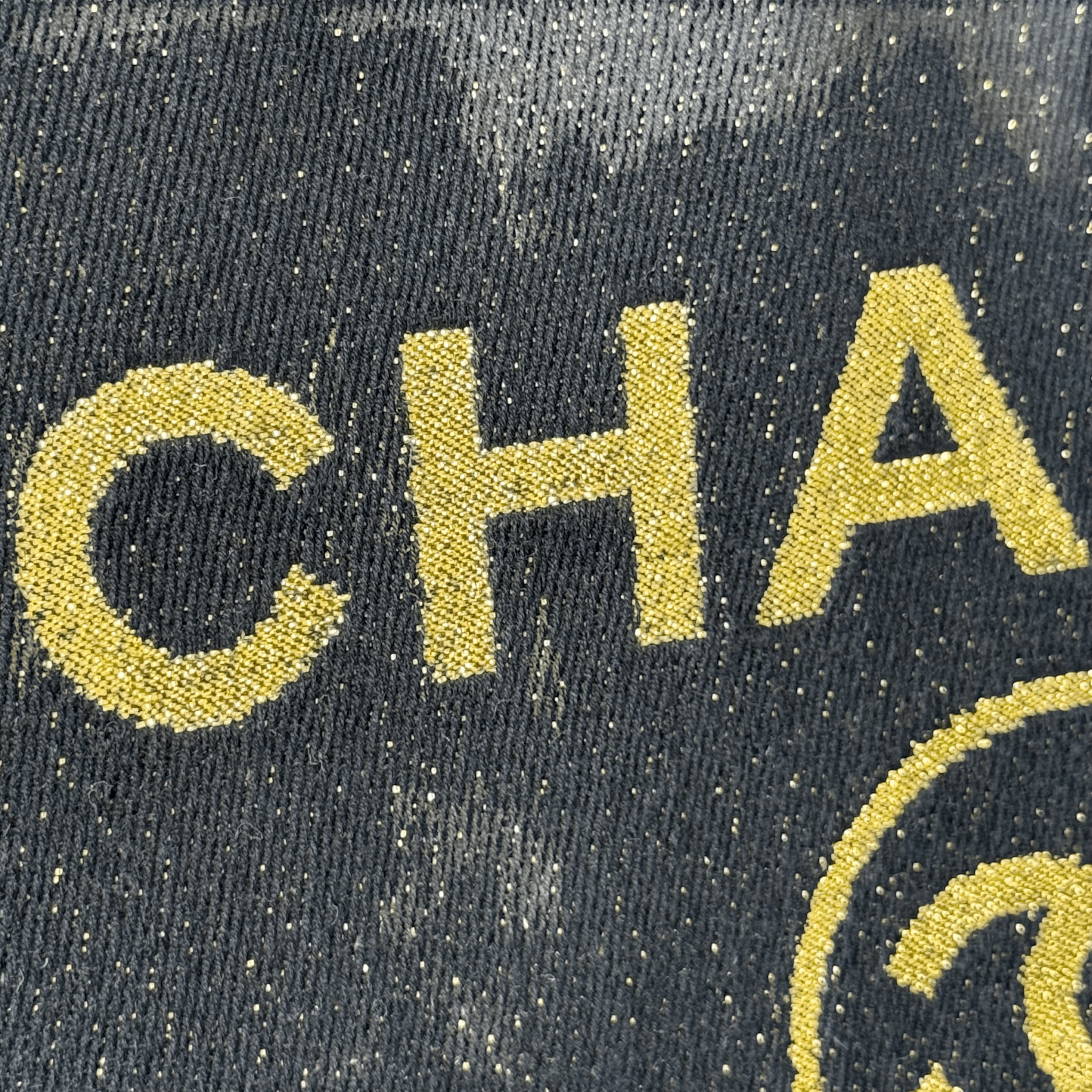 Lurex Canvas Small Deauville Glitter Detail