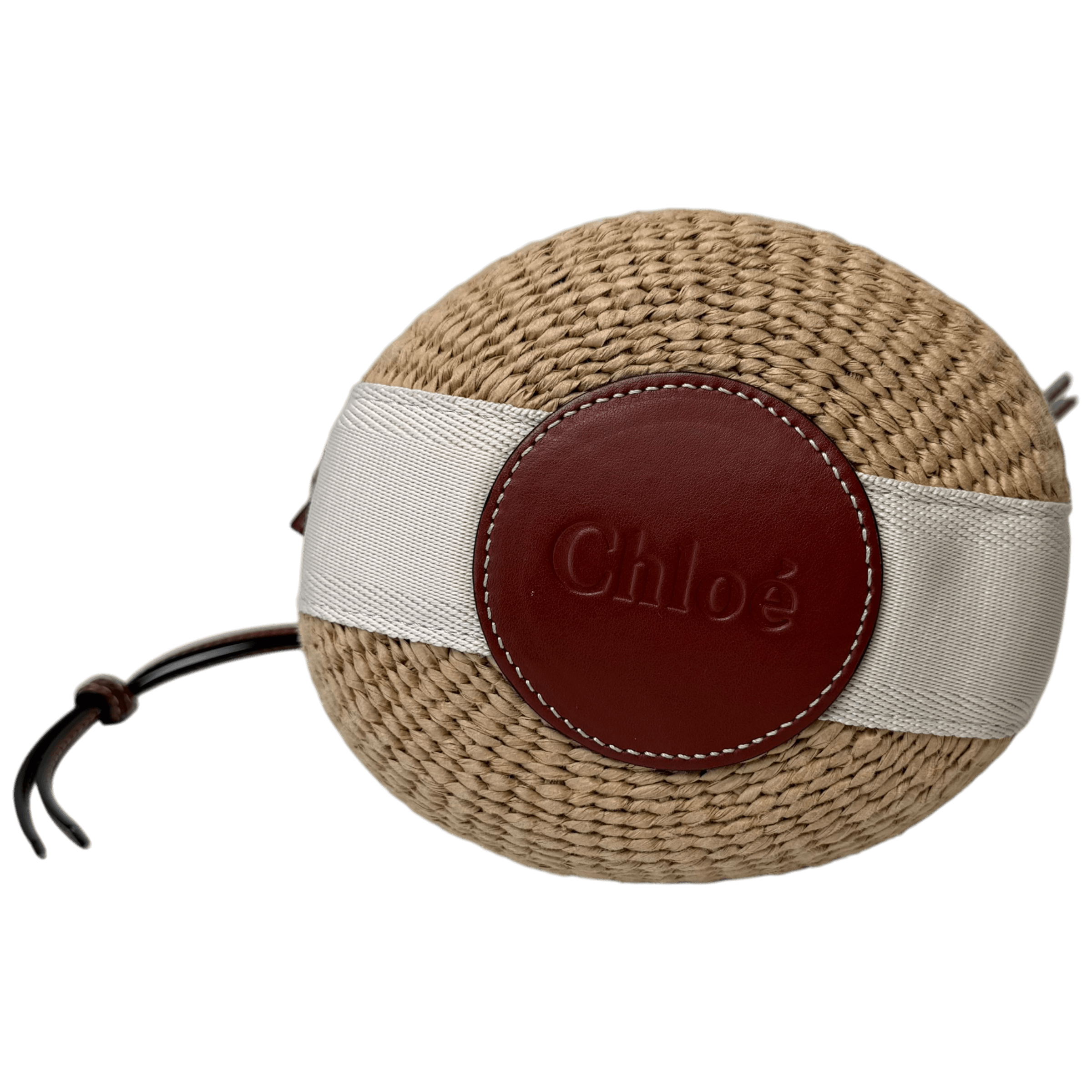 Raffia Small Woody Bucket Bag