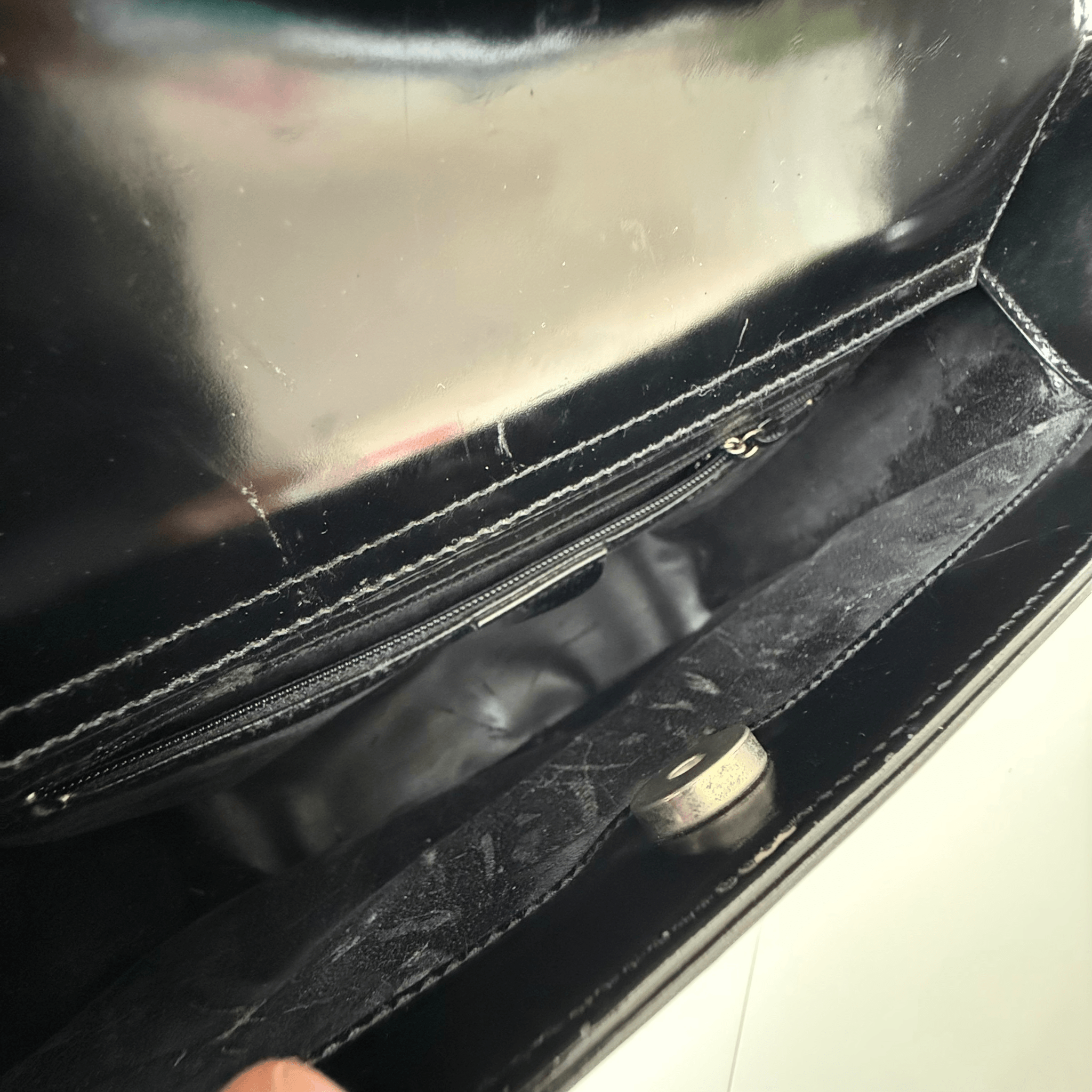 Patent Interlock Shoulder Bag