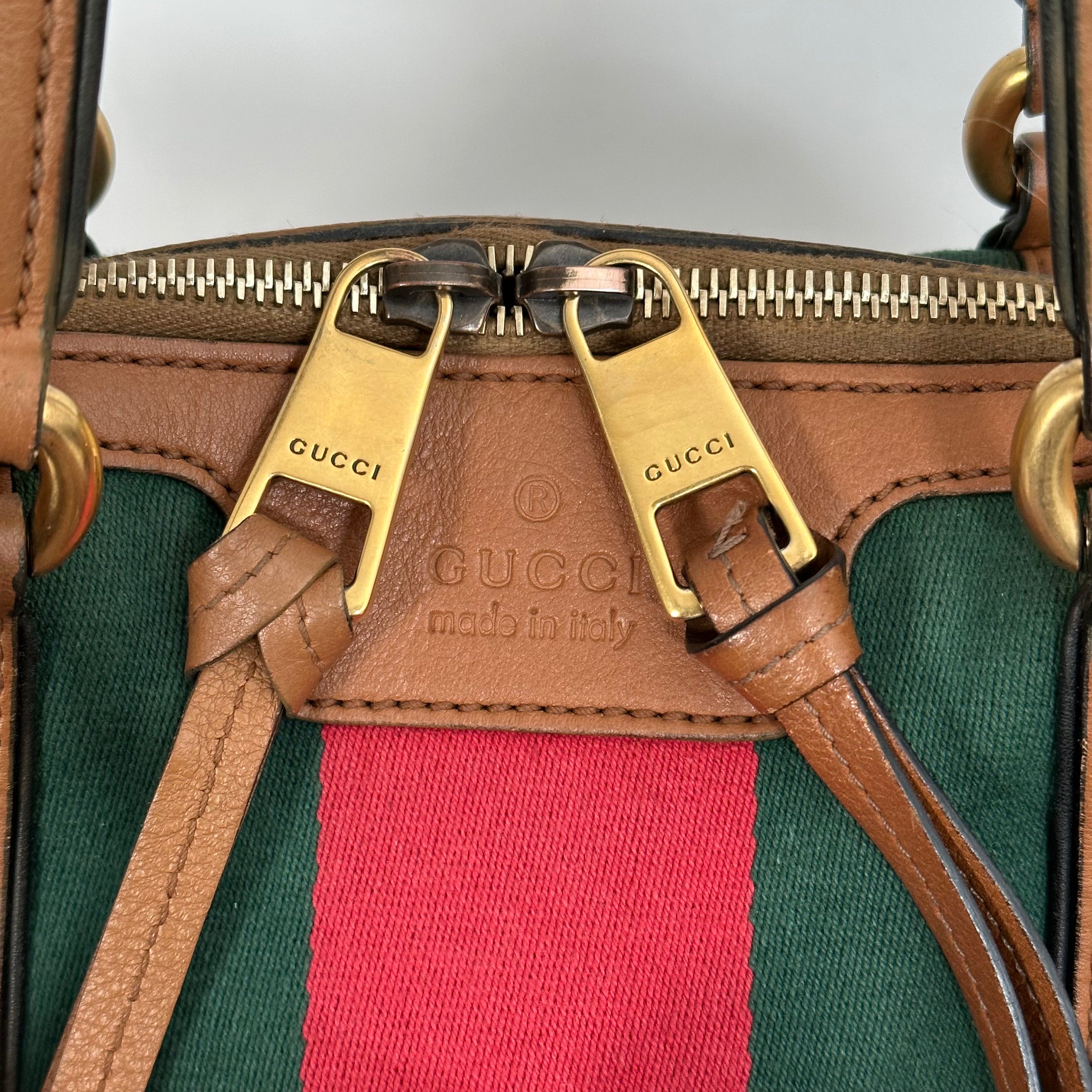 GG Canvas Tan Shoulder Bag