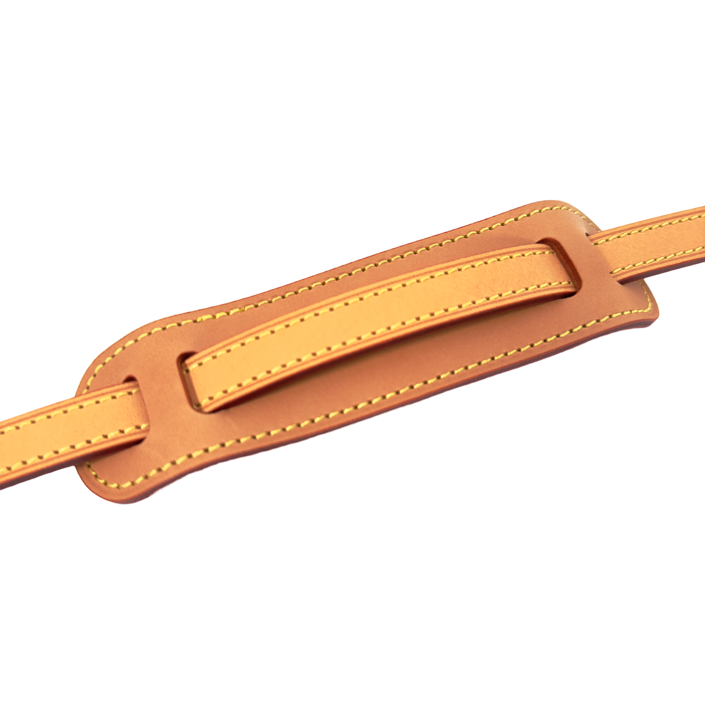 Medium Vachetta Leather Strap - Honey Patina (w/shoulder pad)