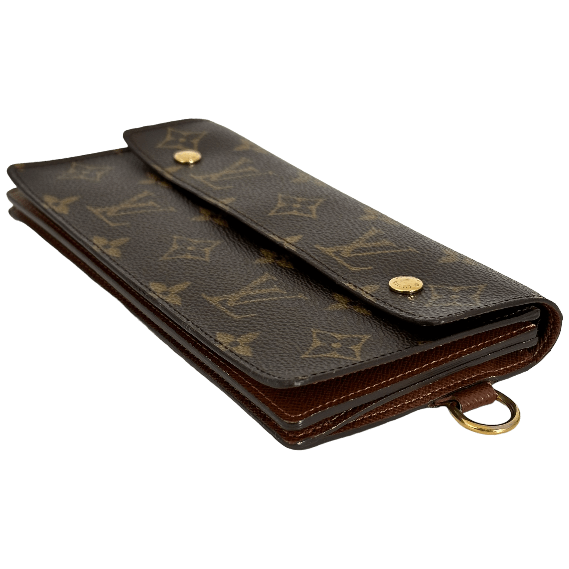 Monogram Double Snap Long Wallet