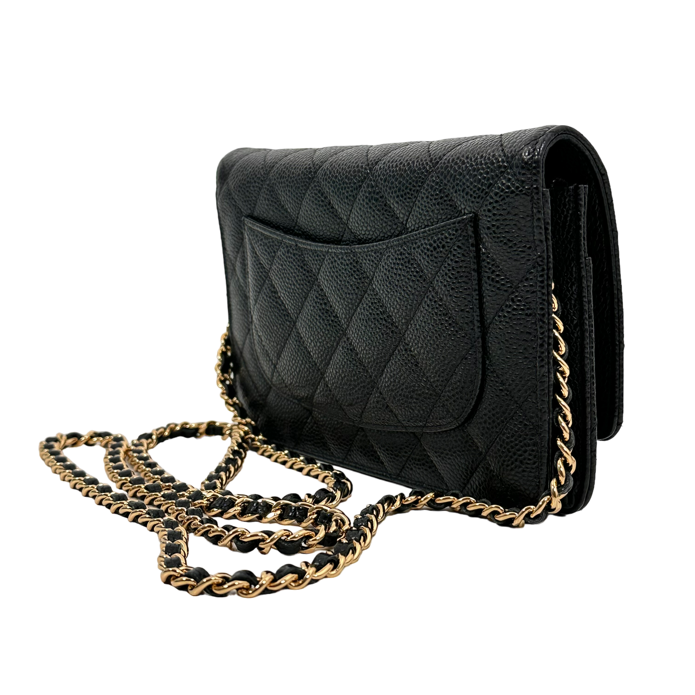 Classic Black Caviar Wallet on Chain (WOC)