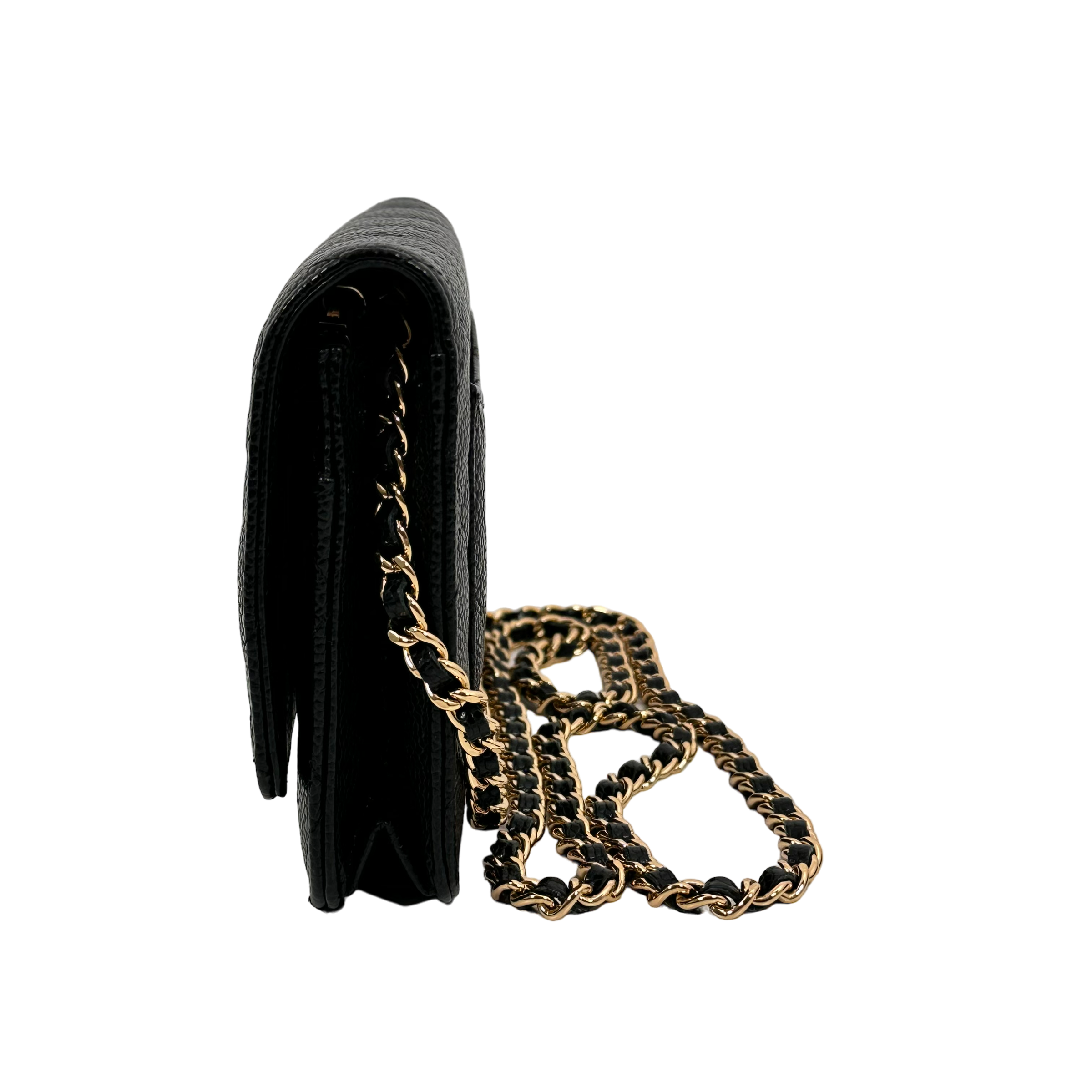 Classic Black Caviar Wallet on Chain (WOC)