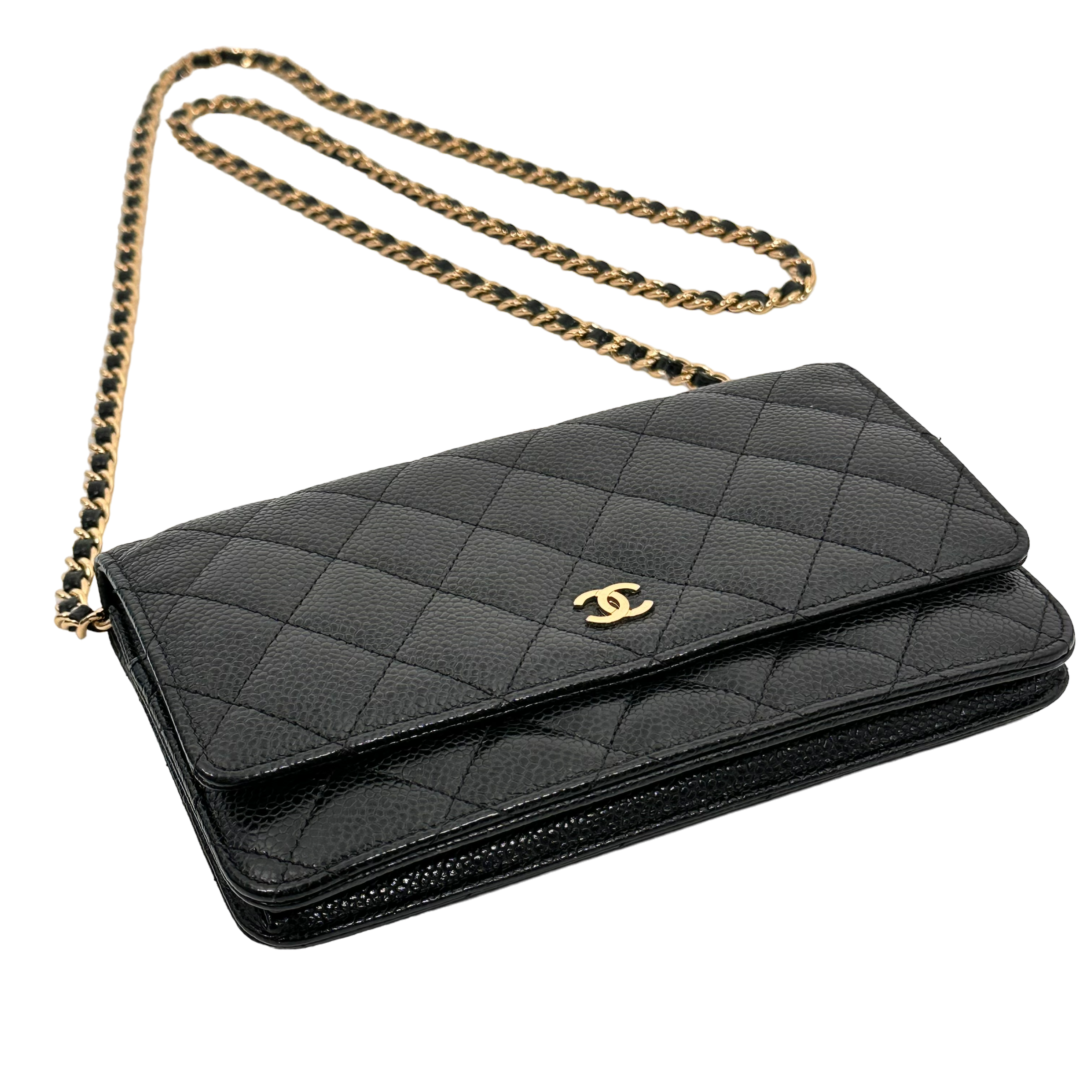 Classic Black Caviar Wallet on Chain (WOC)