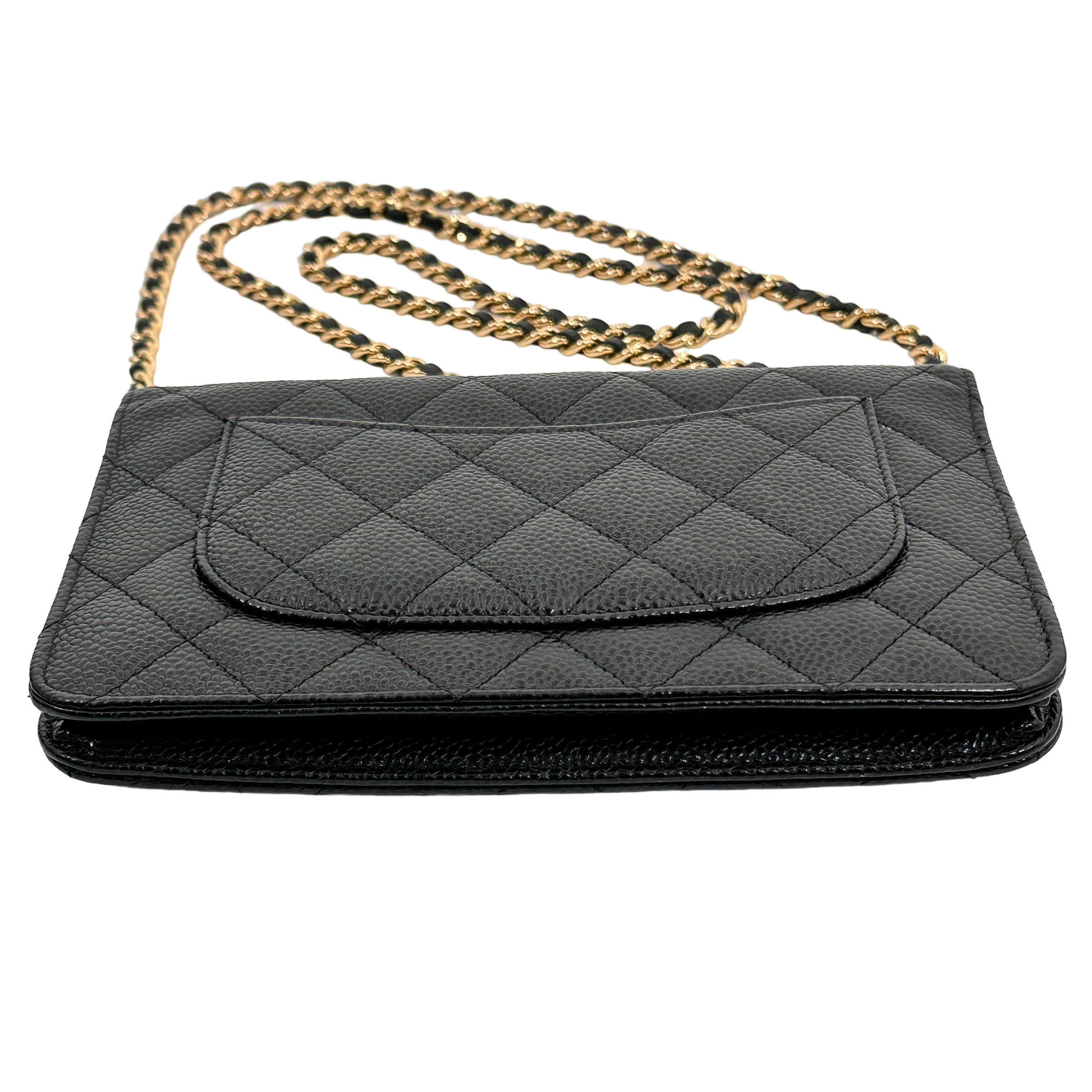 Classic Black Caviar Wallet on Chain (WOC)