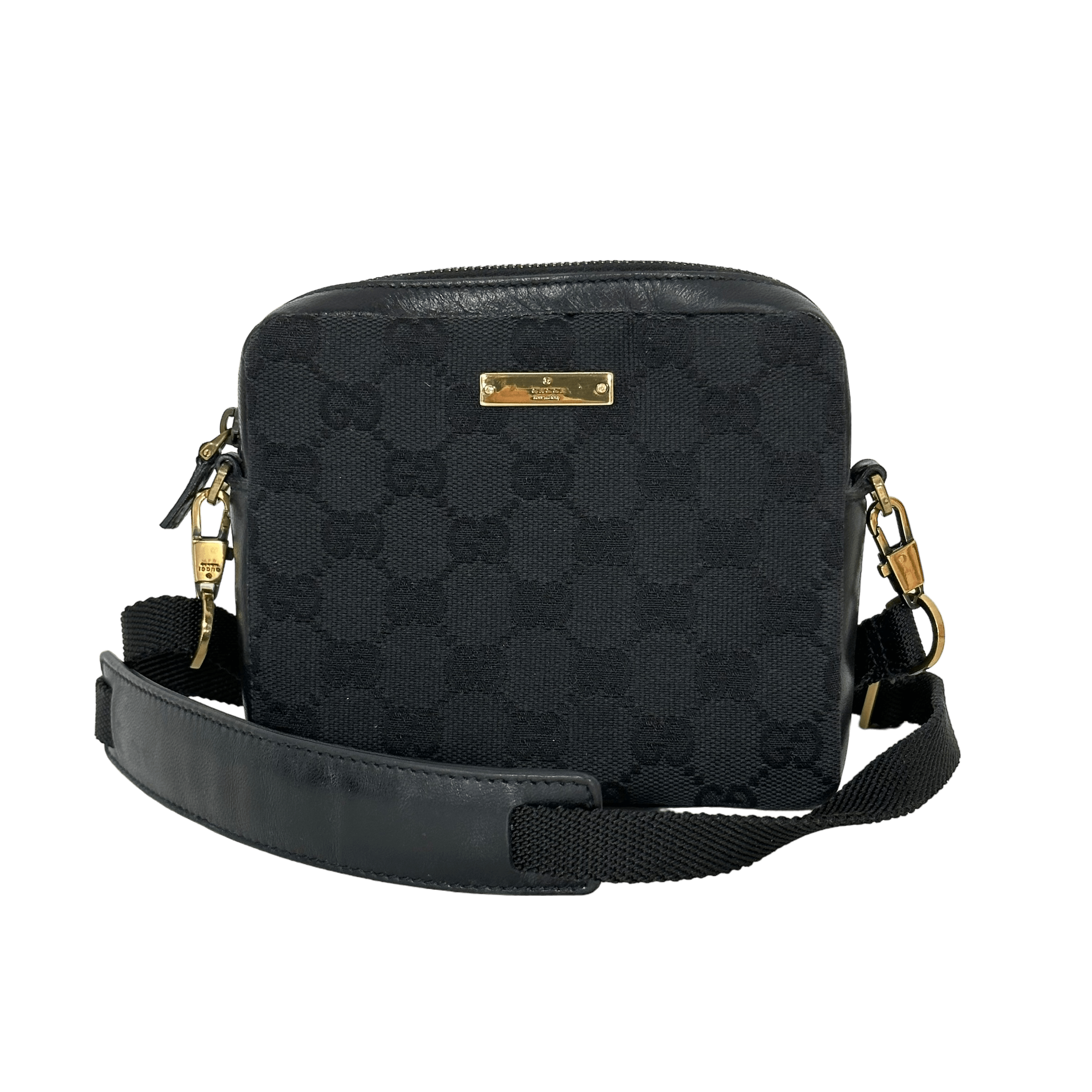 Black GG Square Crossbody