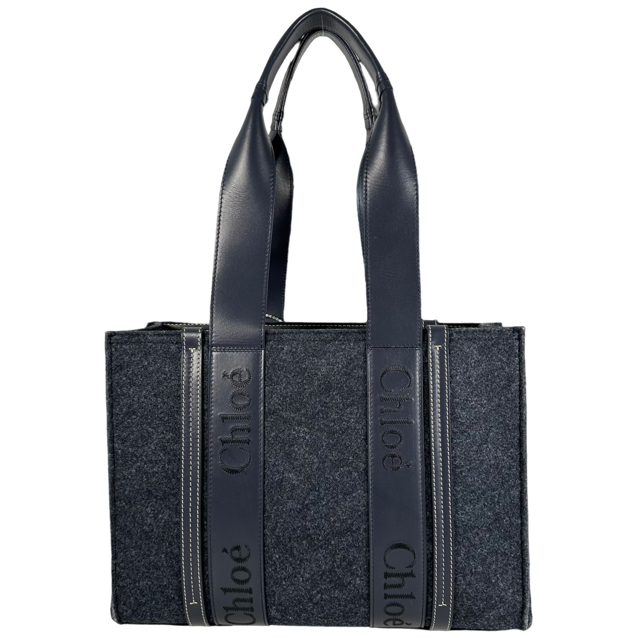 Navy Medium Woody Tote