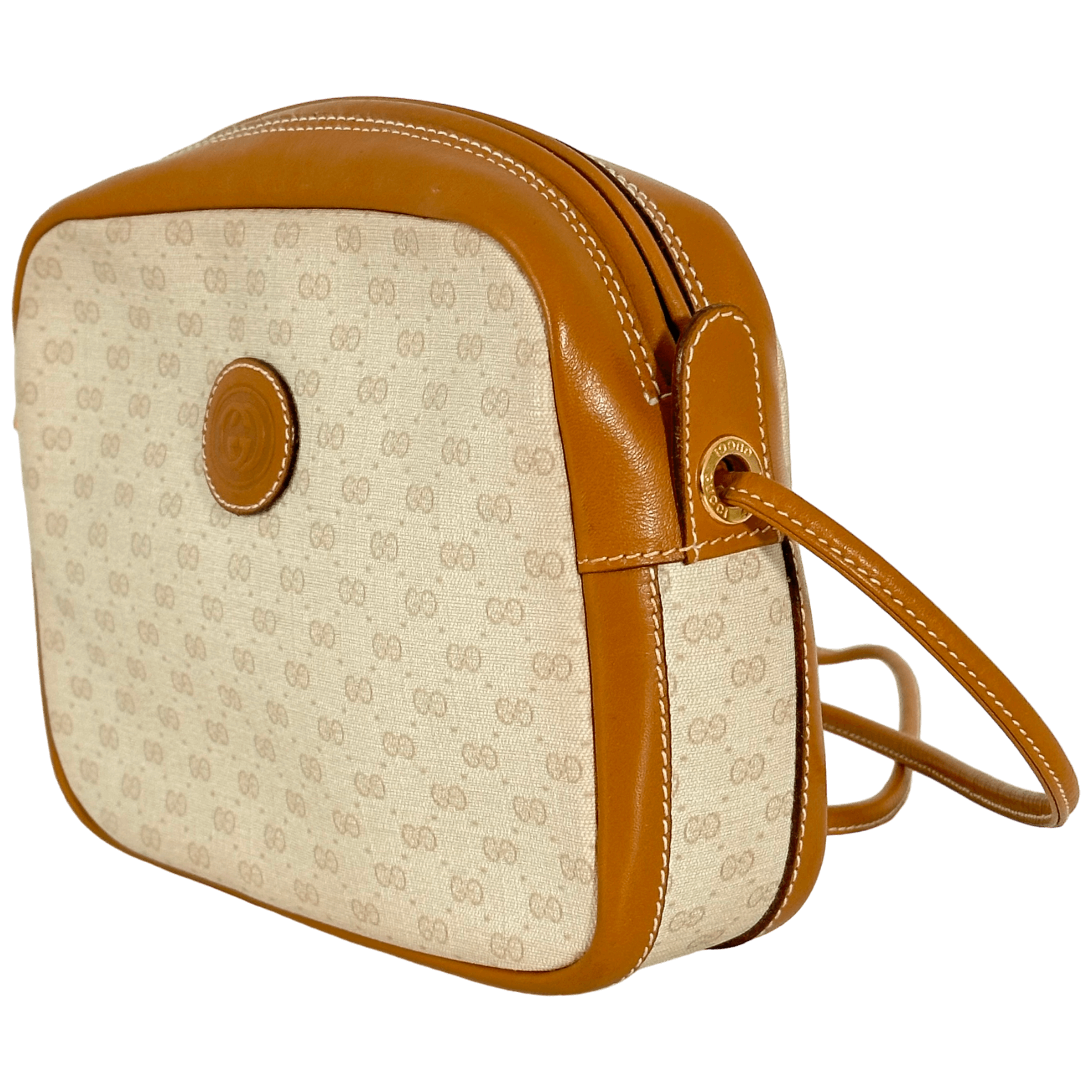 White Micro GG Crossbody