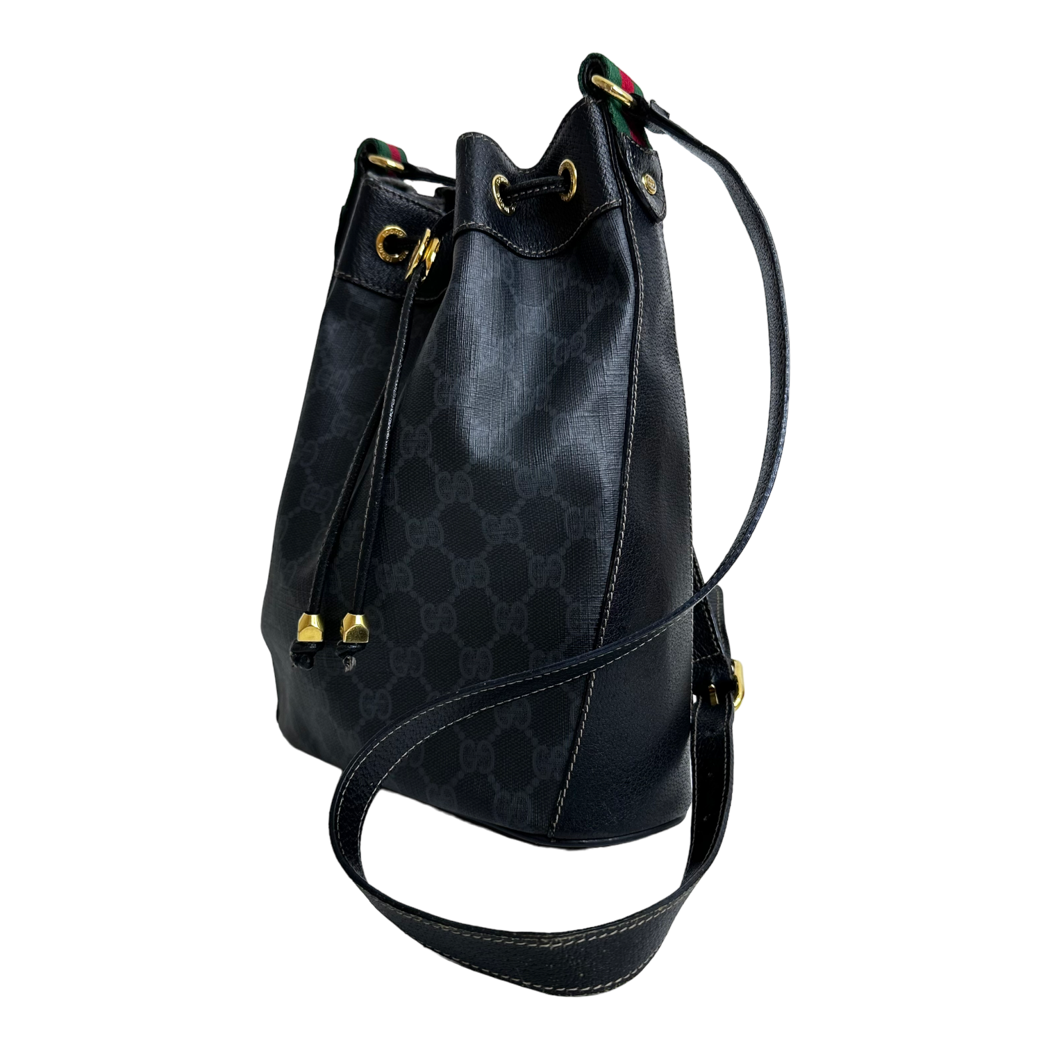 Black GG Bucket Bag