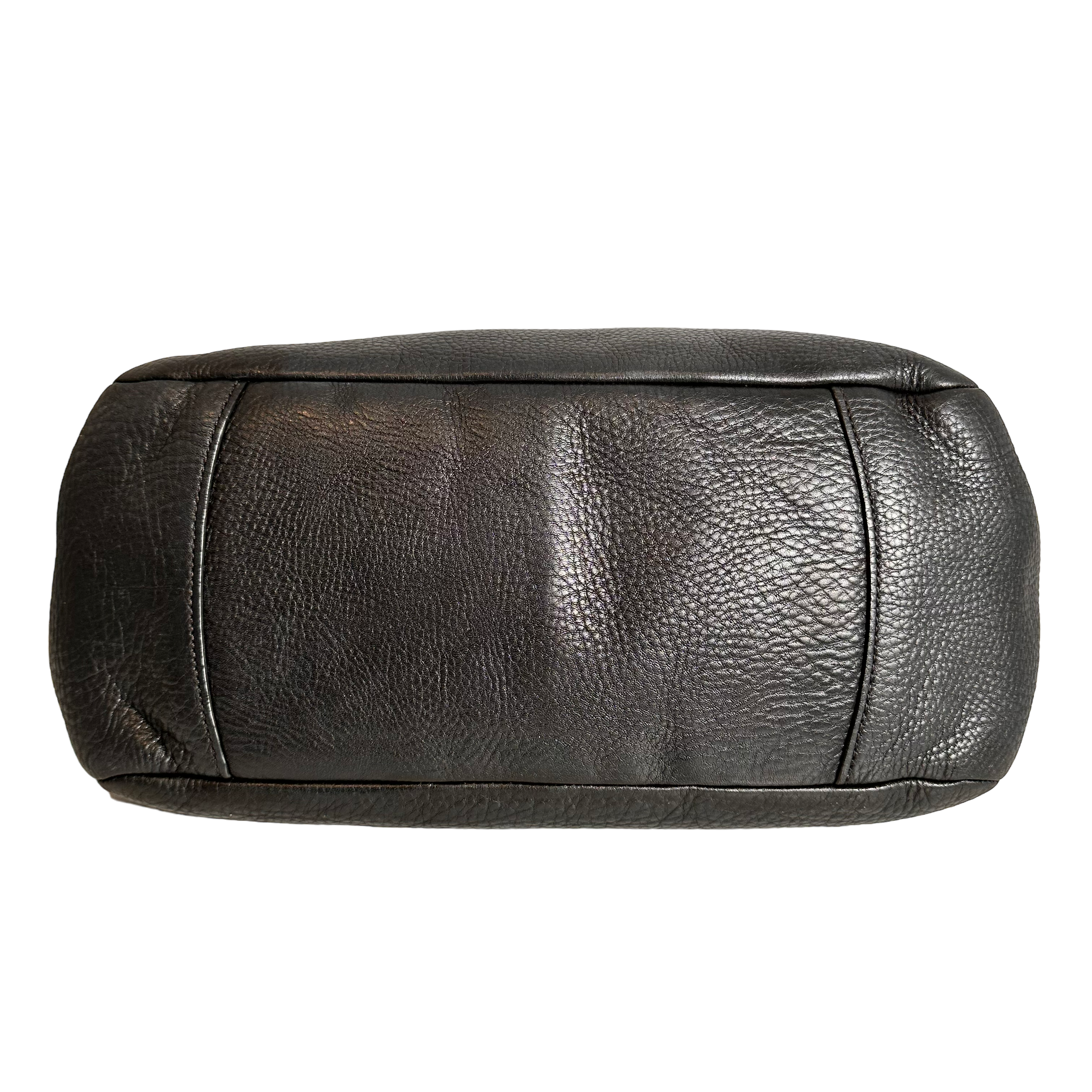 Dark Charcoal Vitello Daino Hobo Tote