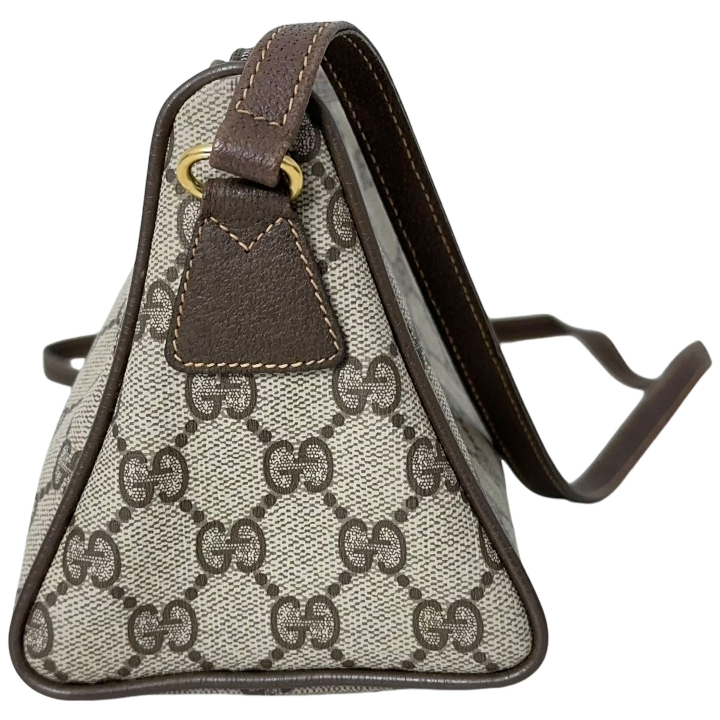 Brown GG Web Crossbody