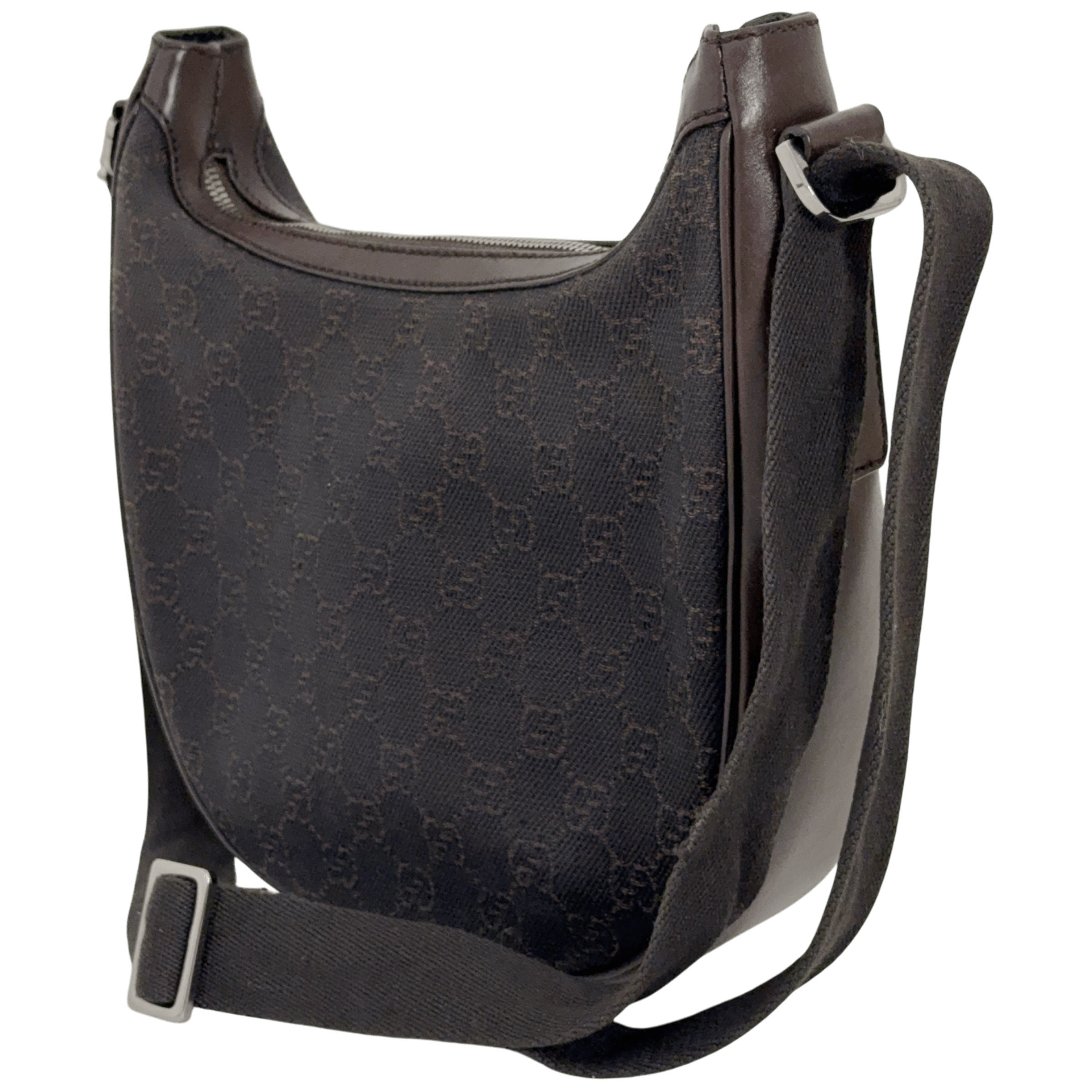 Half Moon Denim Shoulder Bag