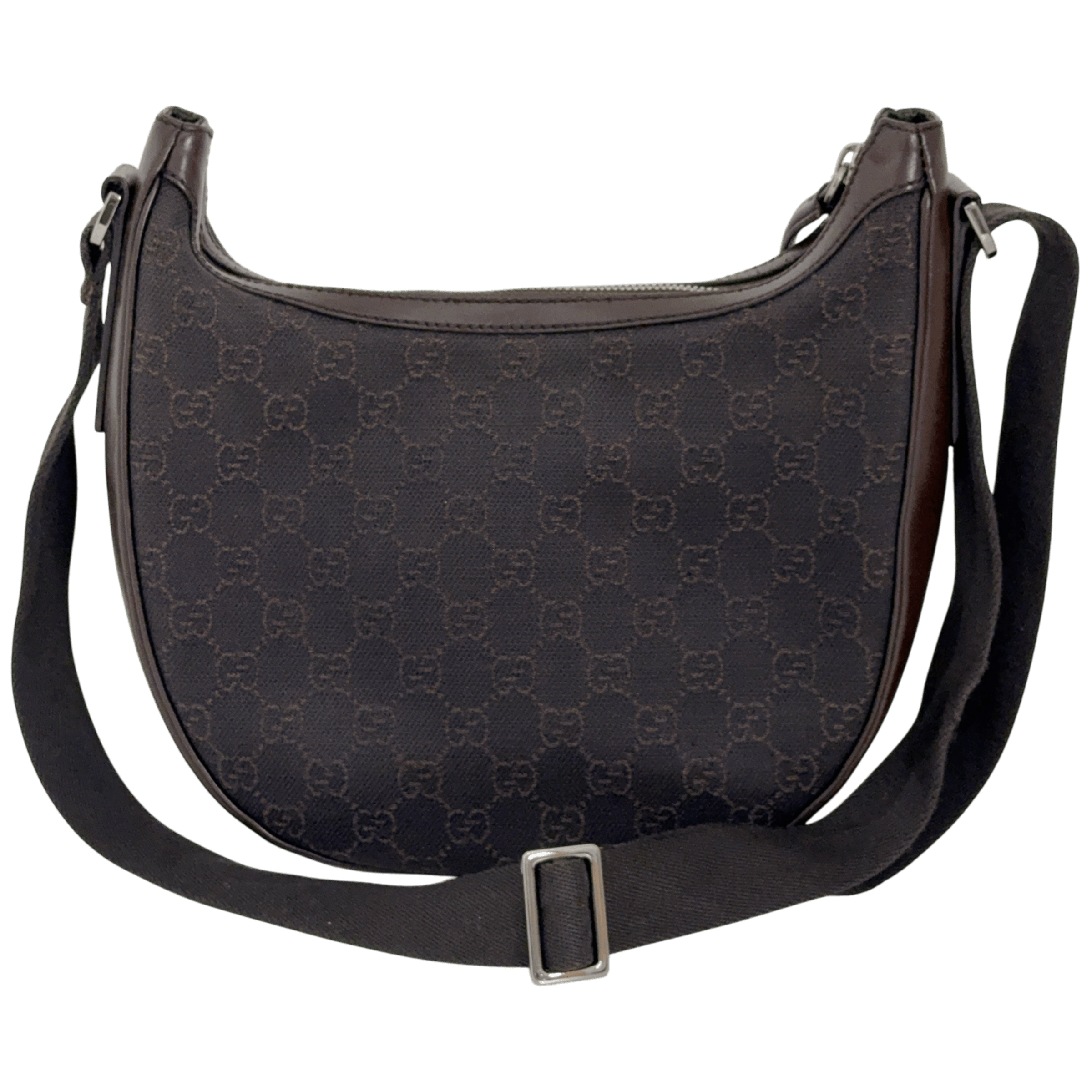 Half Moon Denim Shoulder Bag