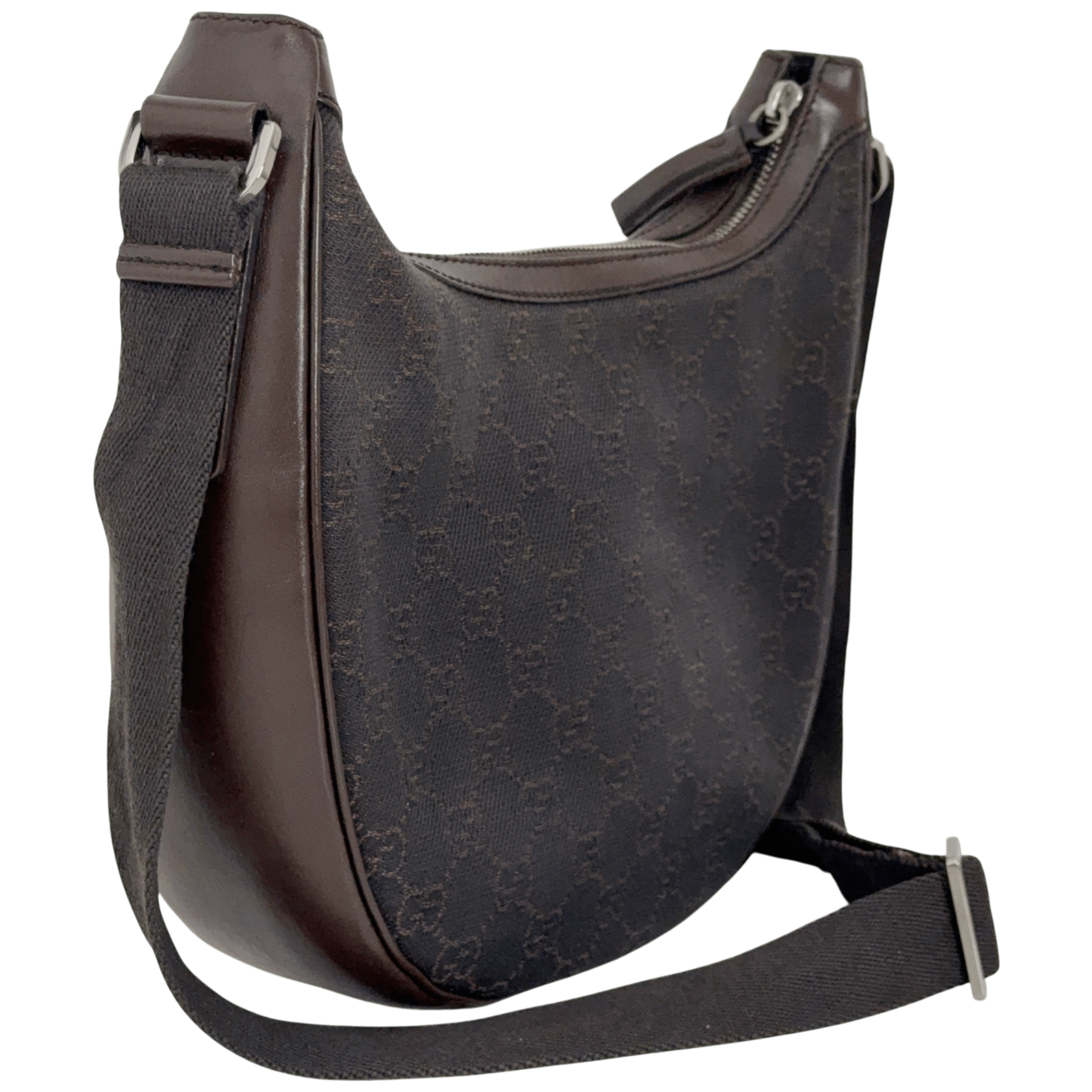 Half Moon Denim Shoulder Bag