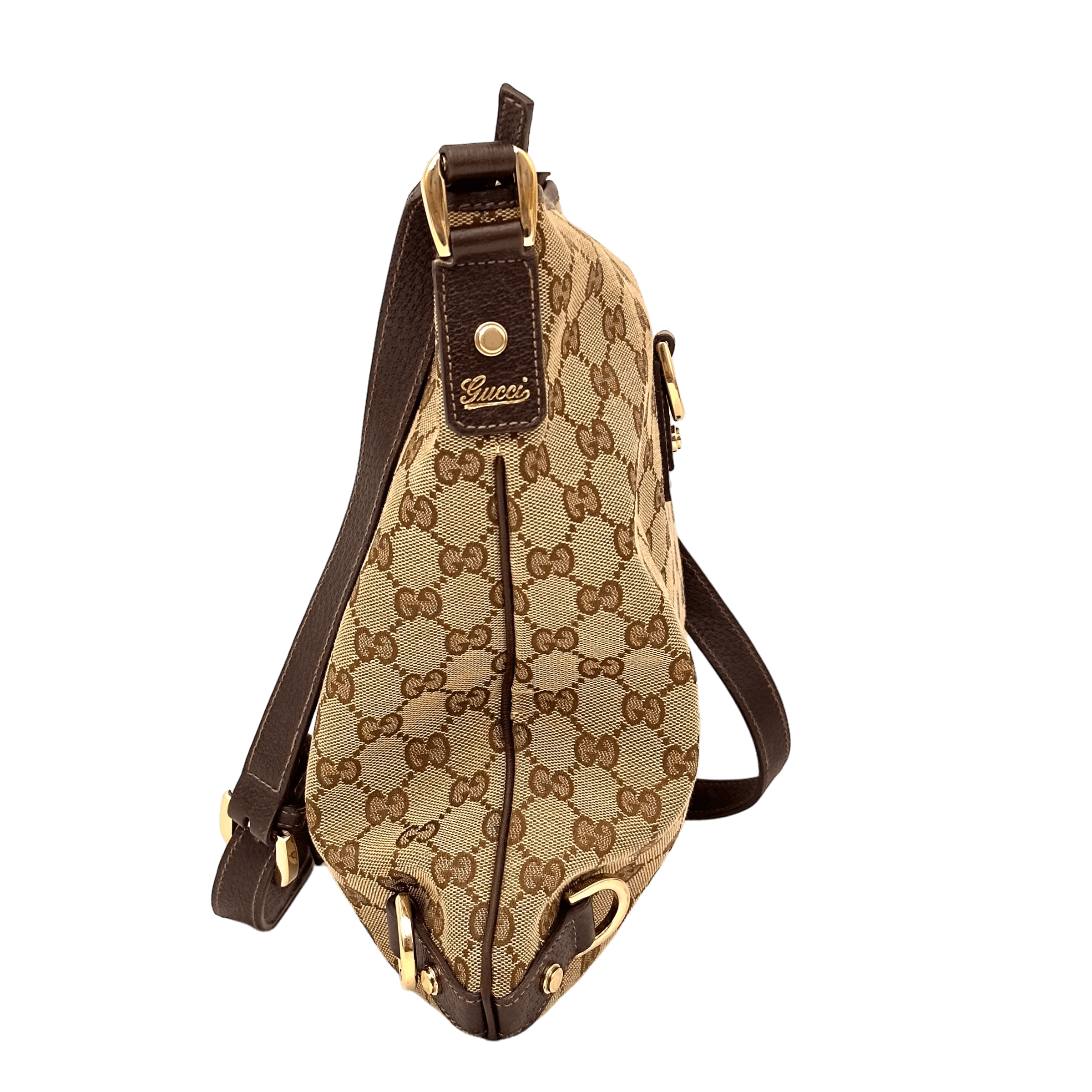 Brown GG Web Crossbody