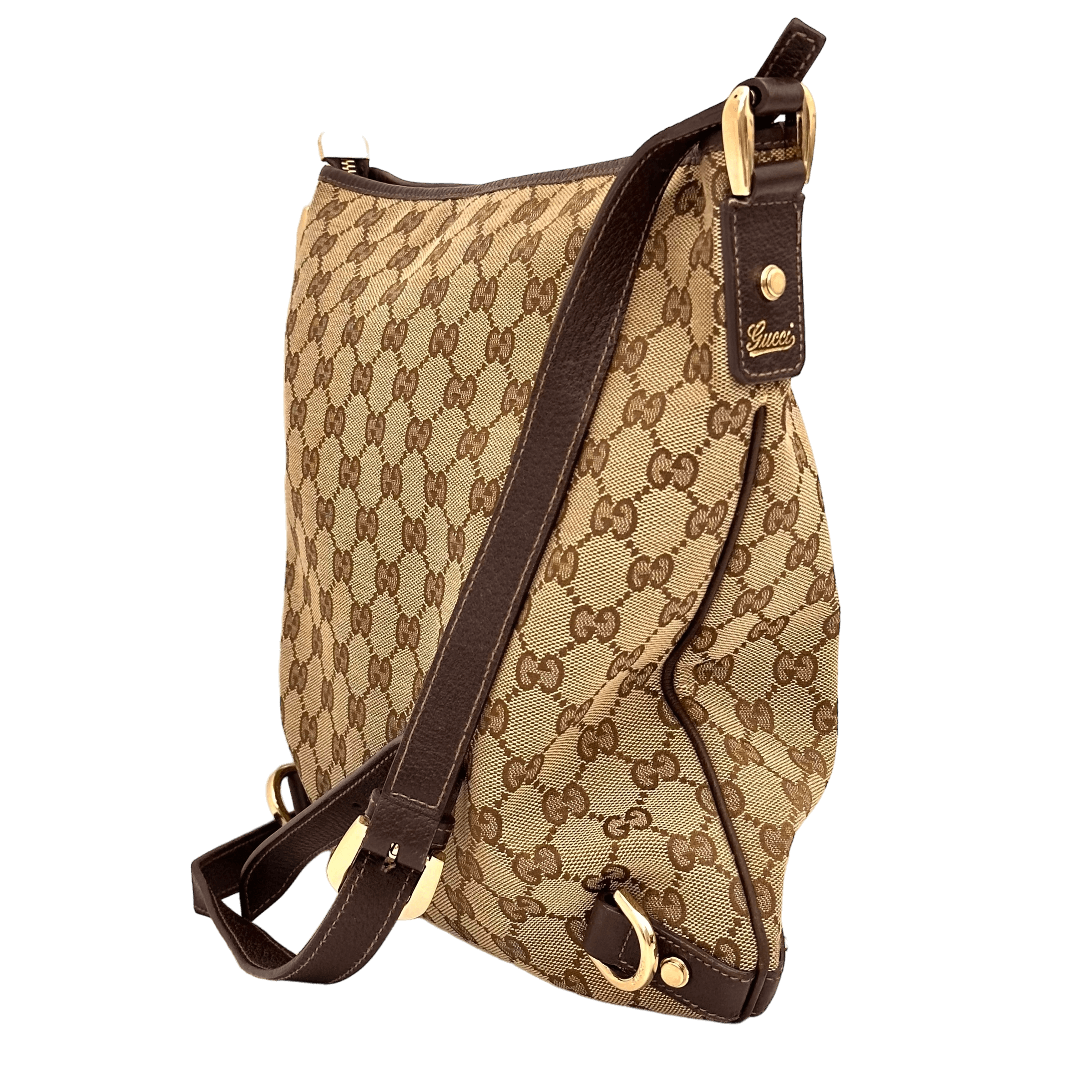 Brown GG Web Crossbody