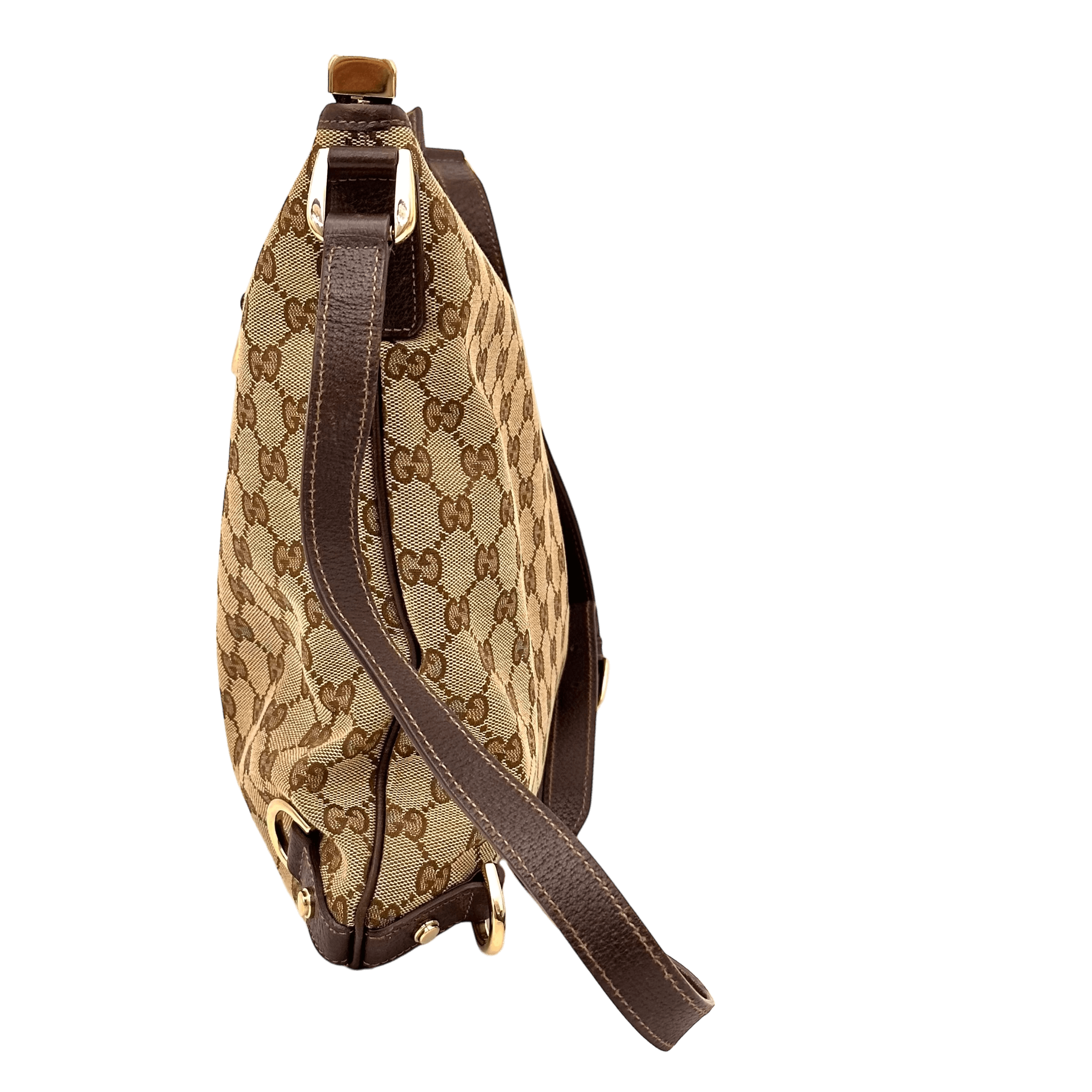 Brown GG Web Crossbody
