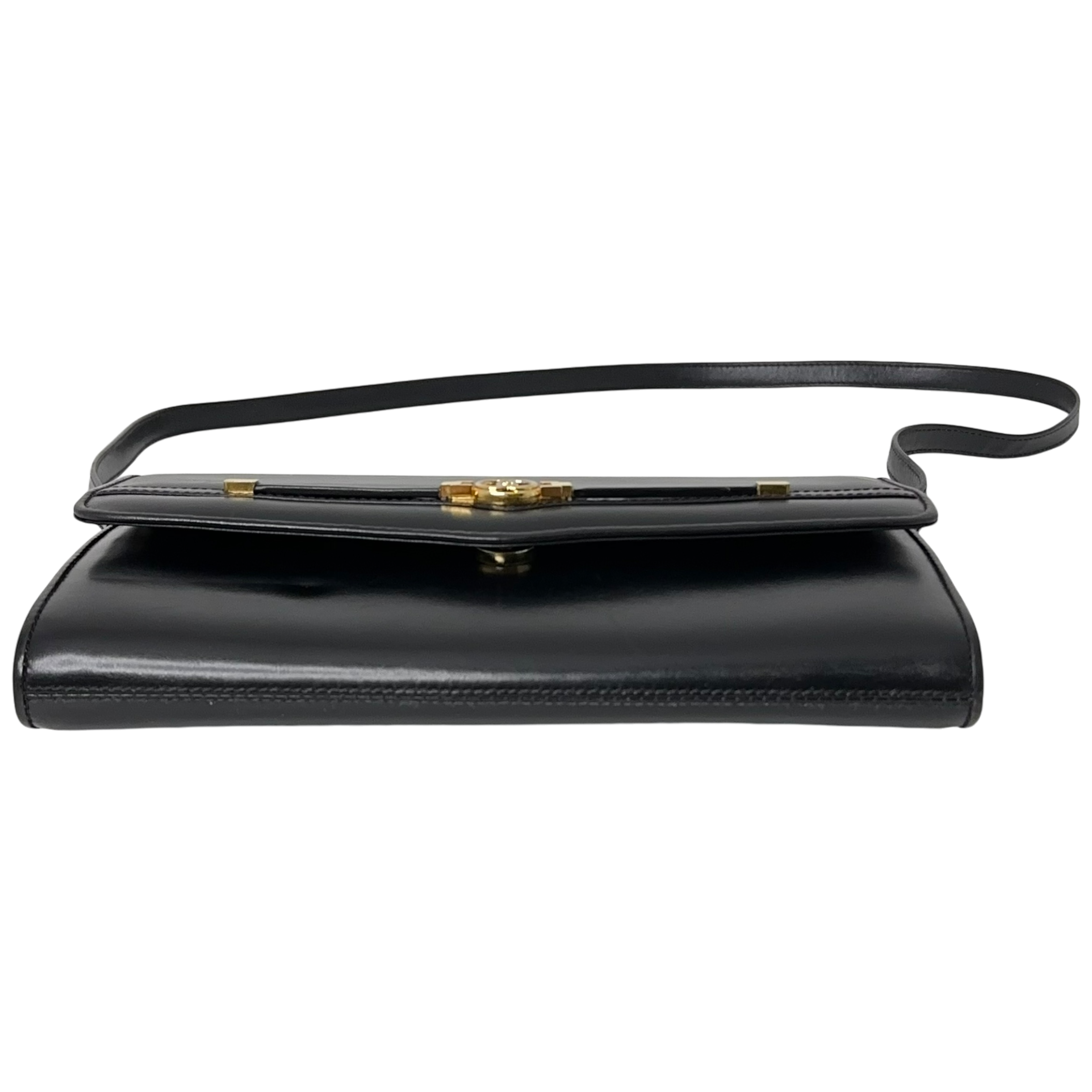 Vintage Black GG Clutch