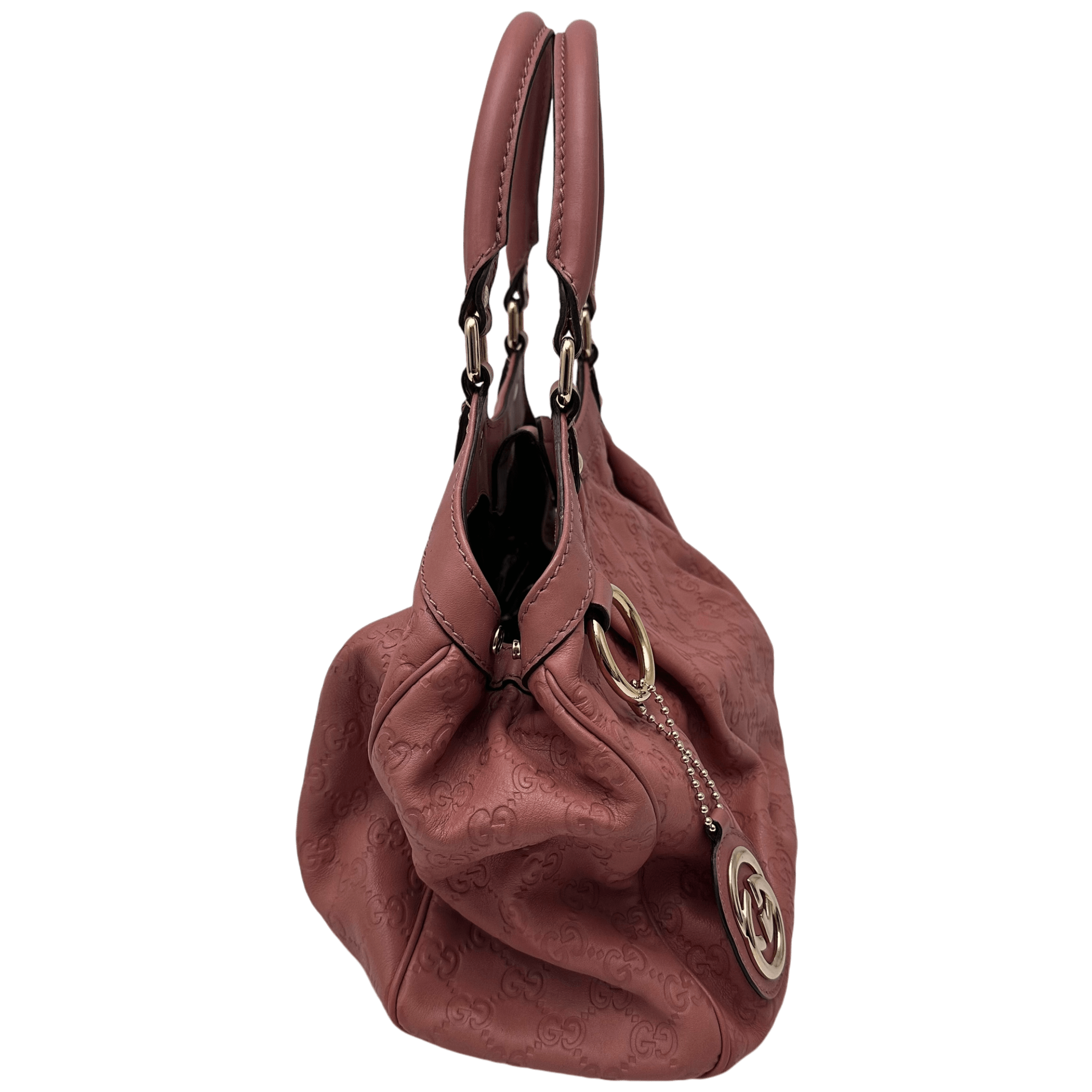 Pink Guccissima Handbag