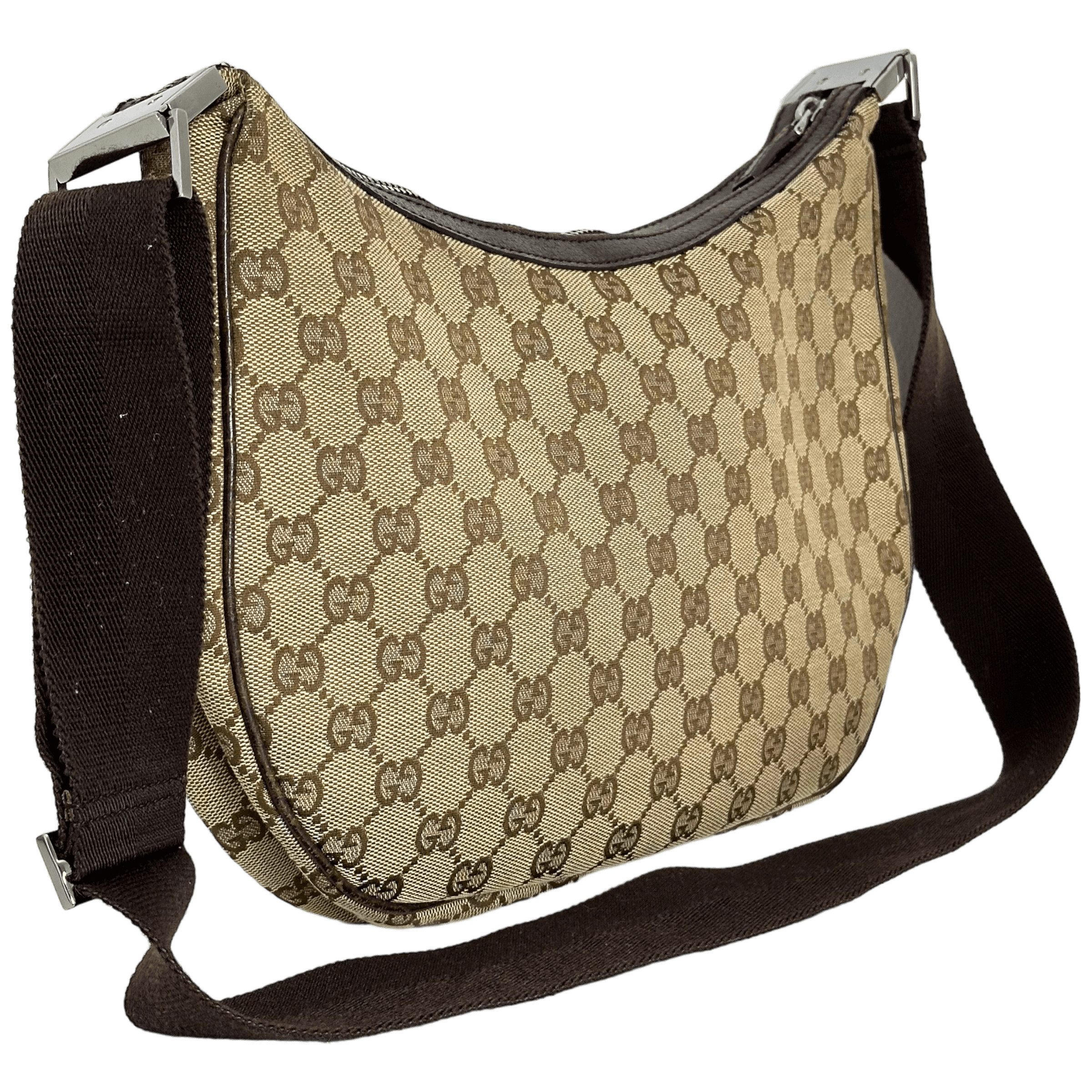 GG Web Brown Messenger Bag