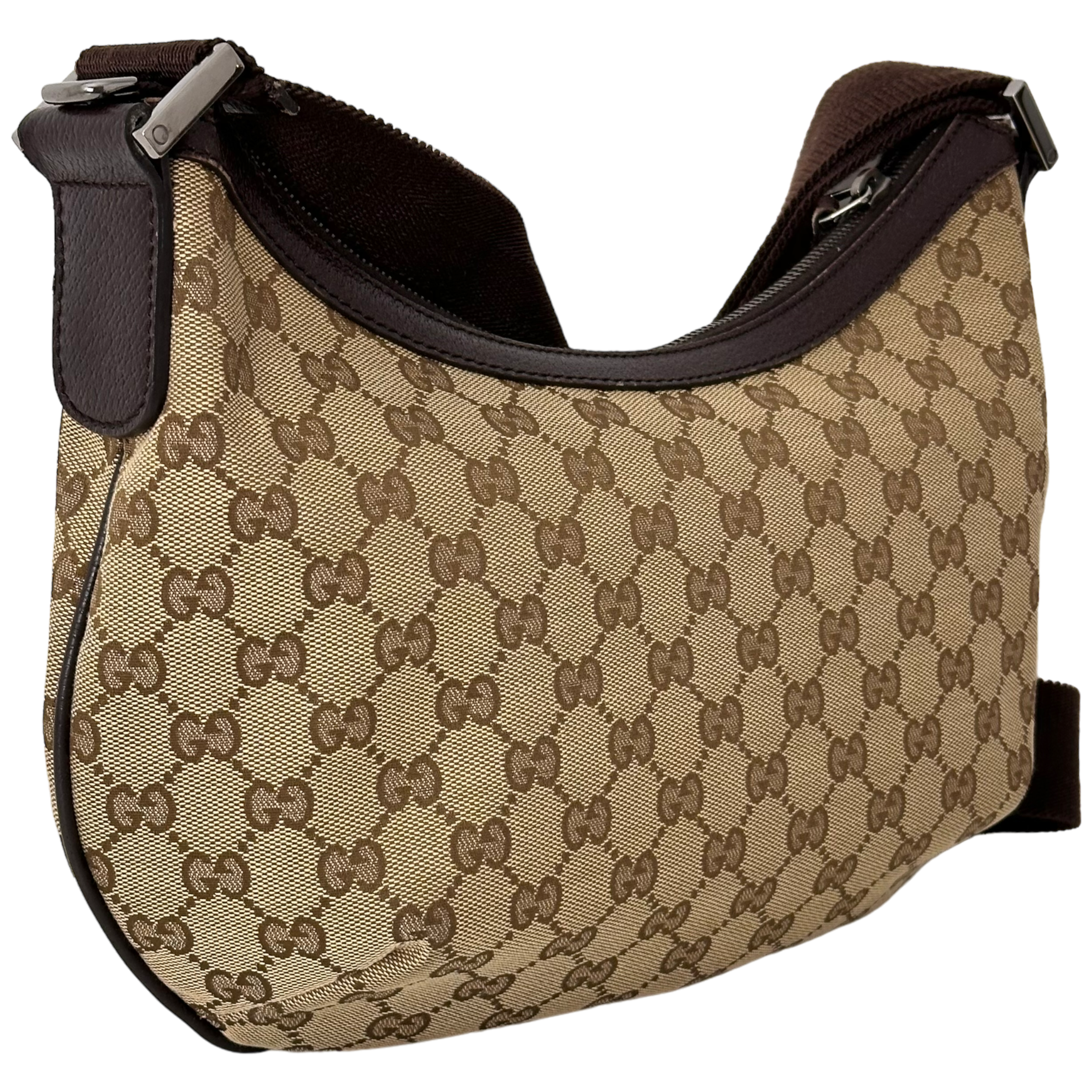 GG Web Brown Messenger Bag