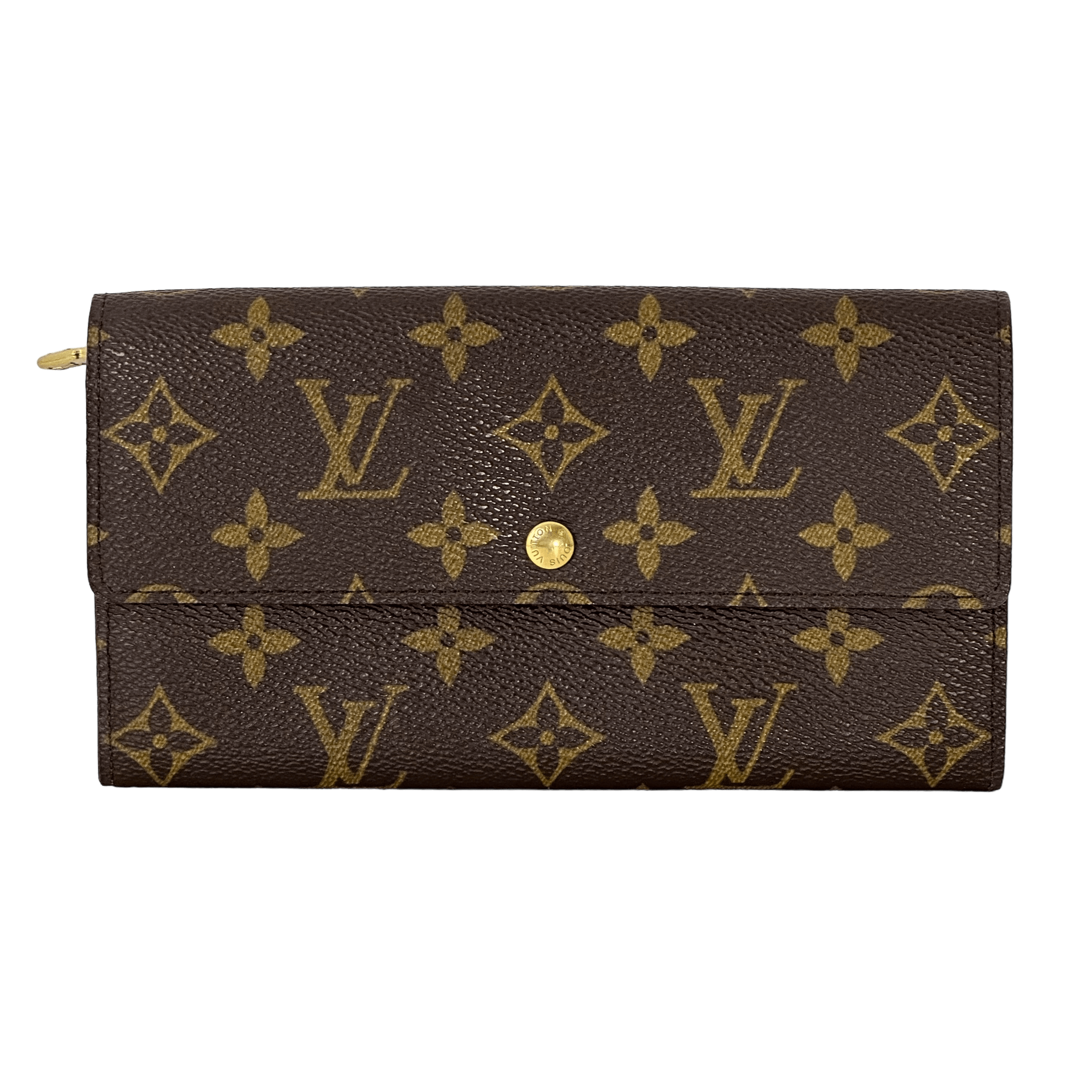 Monogram Money Wallet w/ Gold Chain