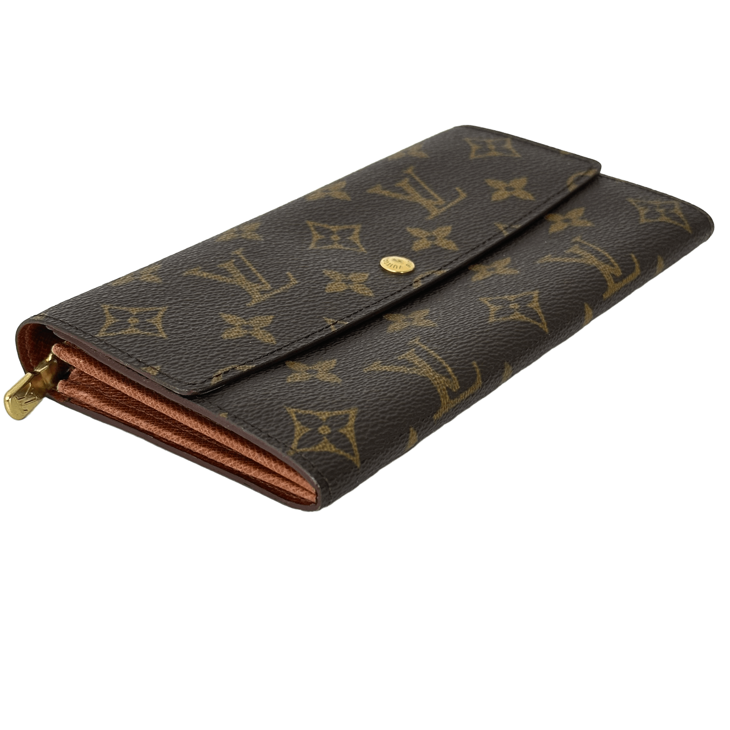 Monogram Money Wallet w/ Gold Chain