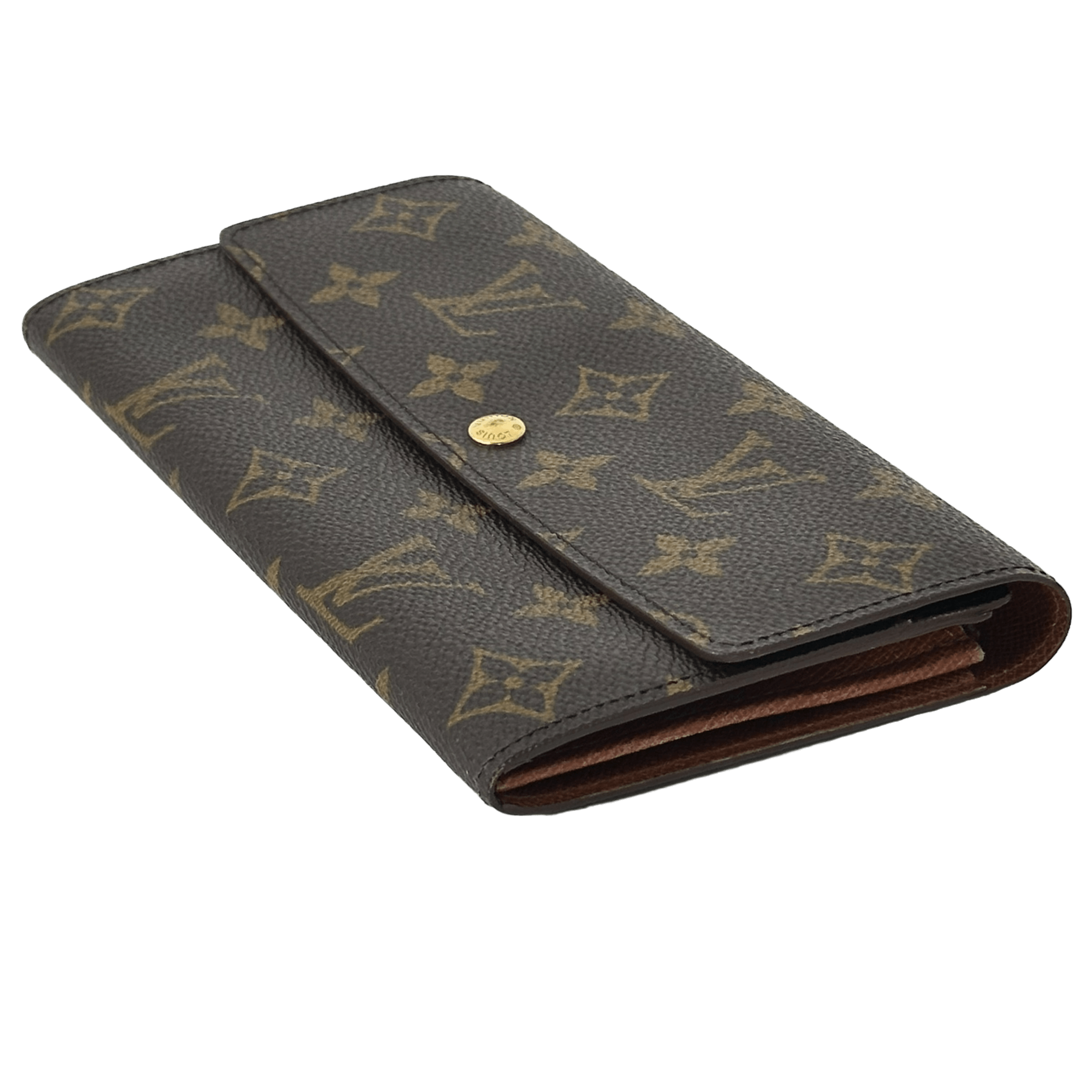 Monogram Money Wallet w/ Gold Chain
