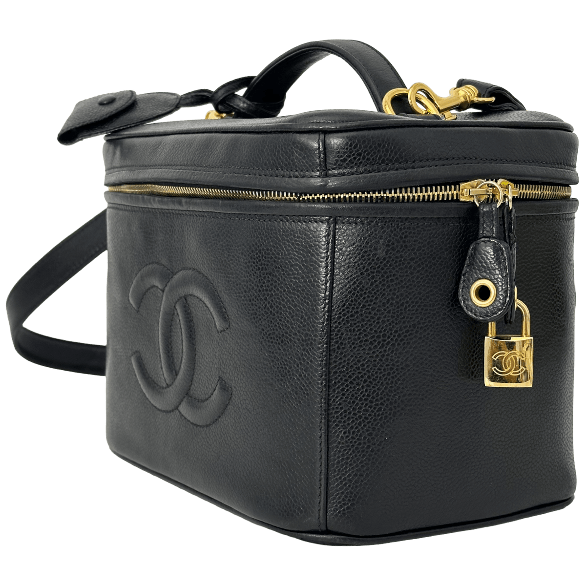 CC Caviar Vanity Case