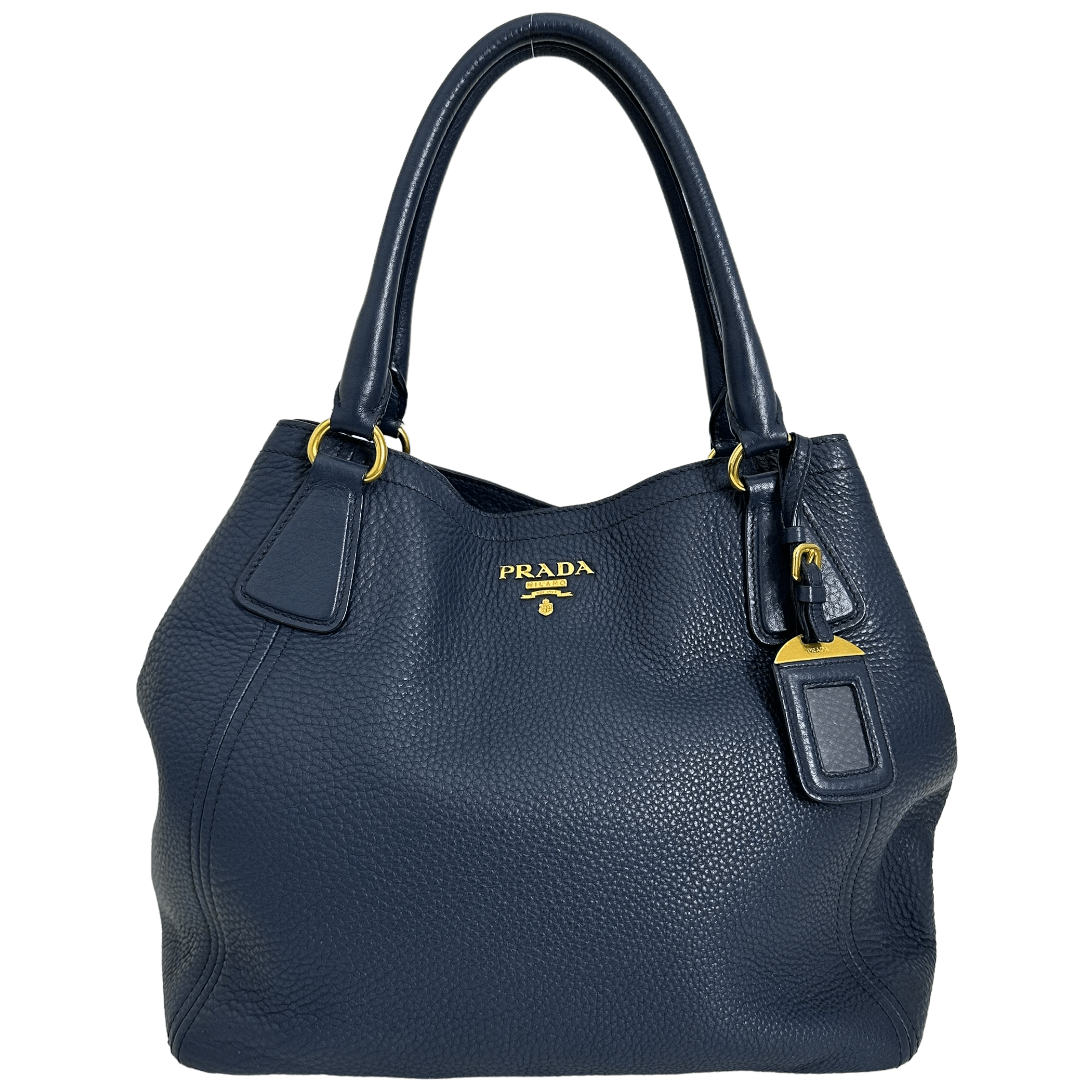 Dark Blue Vitello Handbag