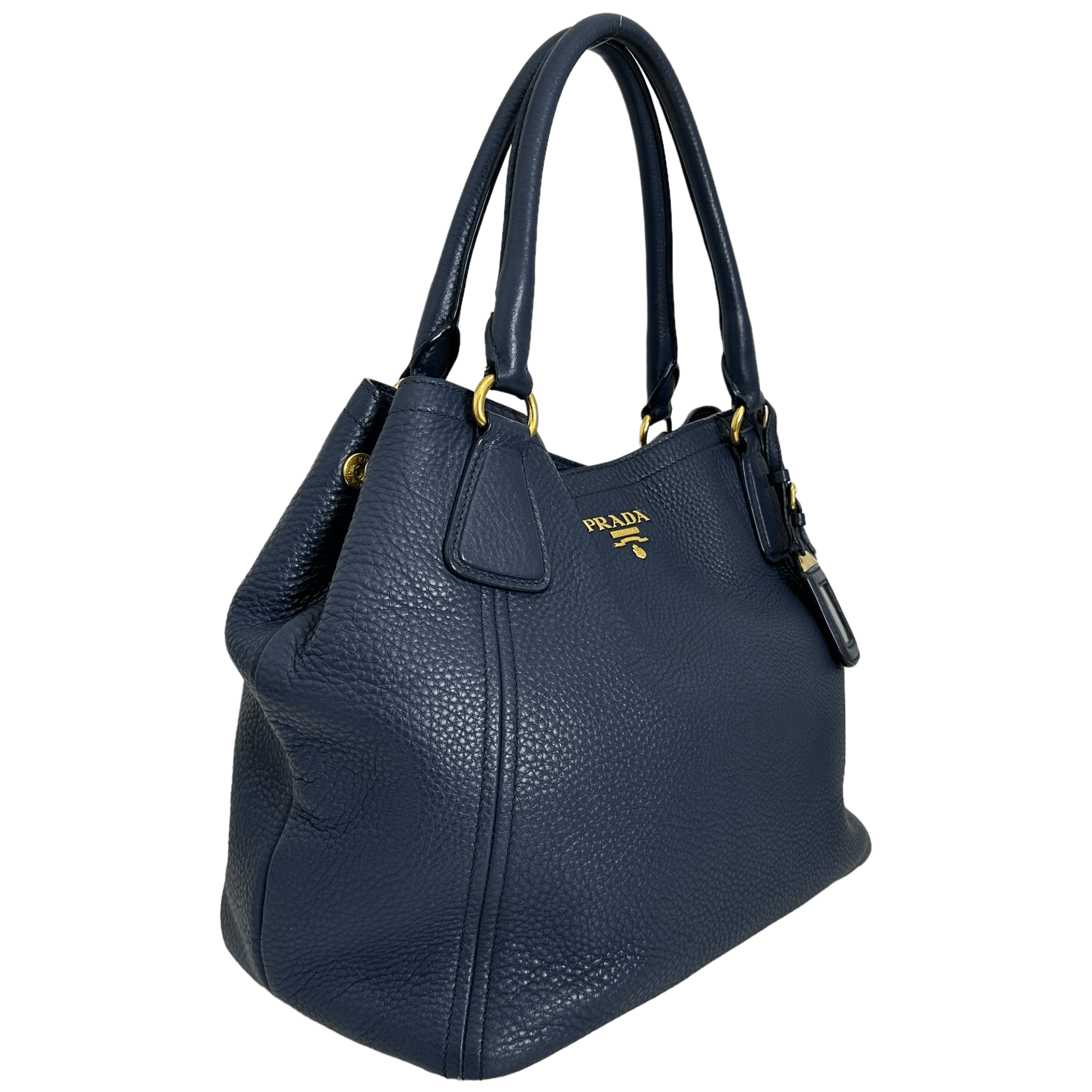 Dark Blue Vitello Handbag