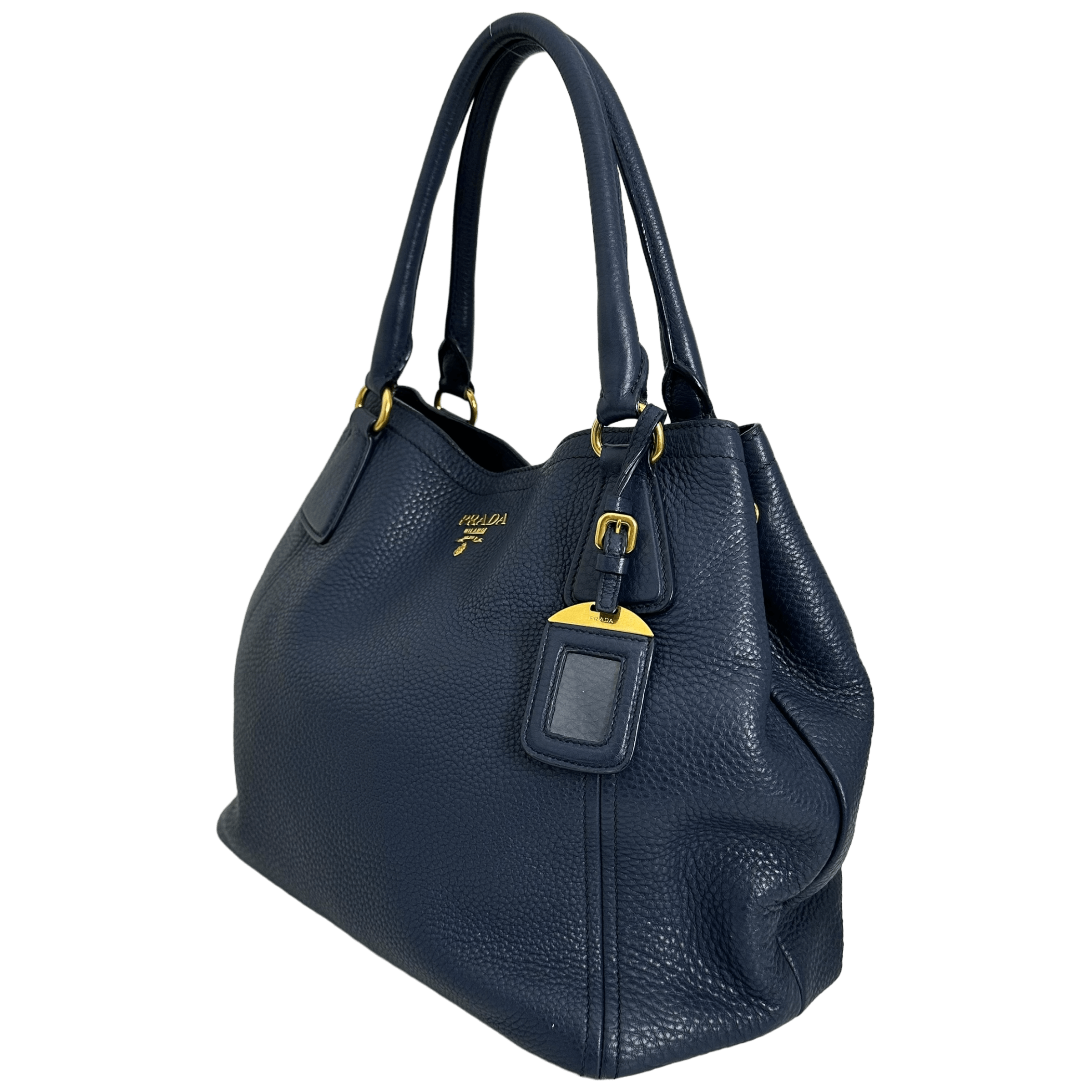 Dark Blue Vitello Handbag