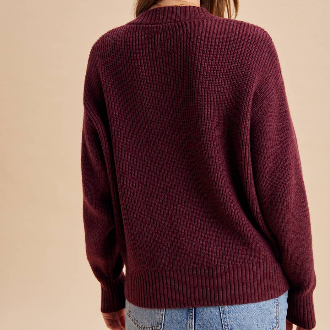 GOLD BUTTON KNITTED CARDIGAN