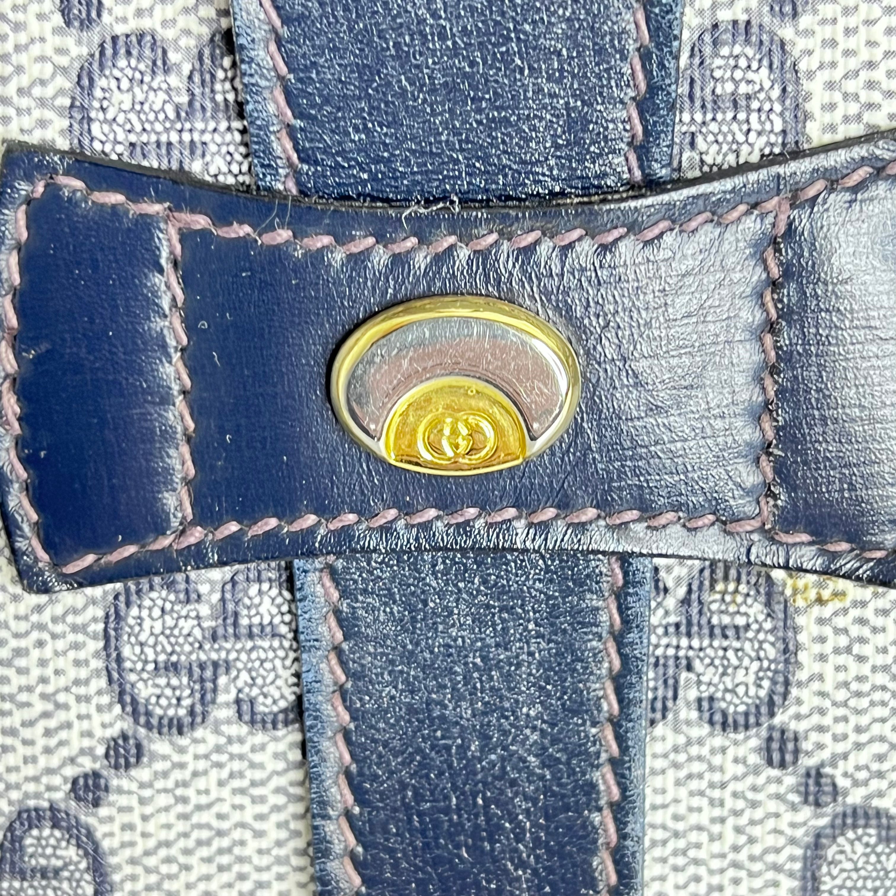 Navy GG Supreme Web Crossbody