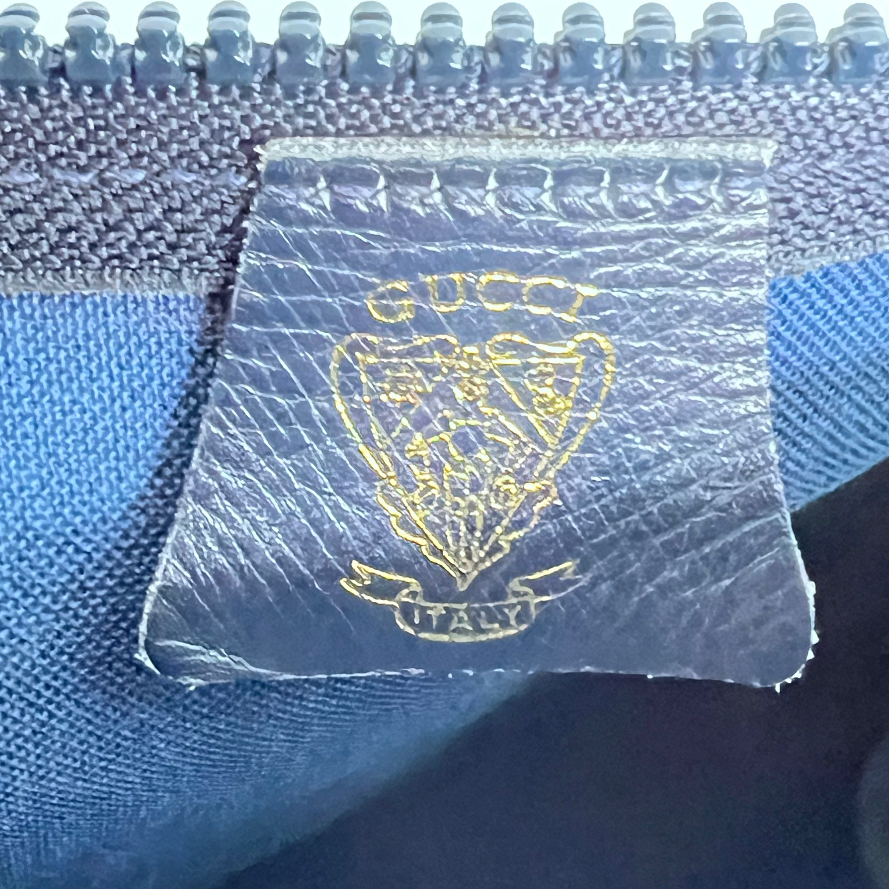 Navy GG Supreme Web Crossbody
