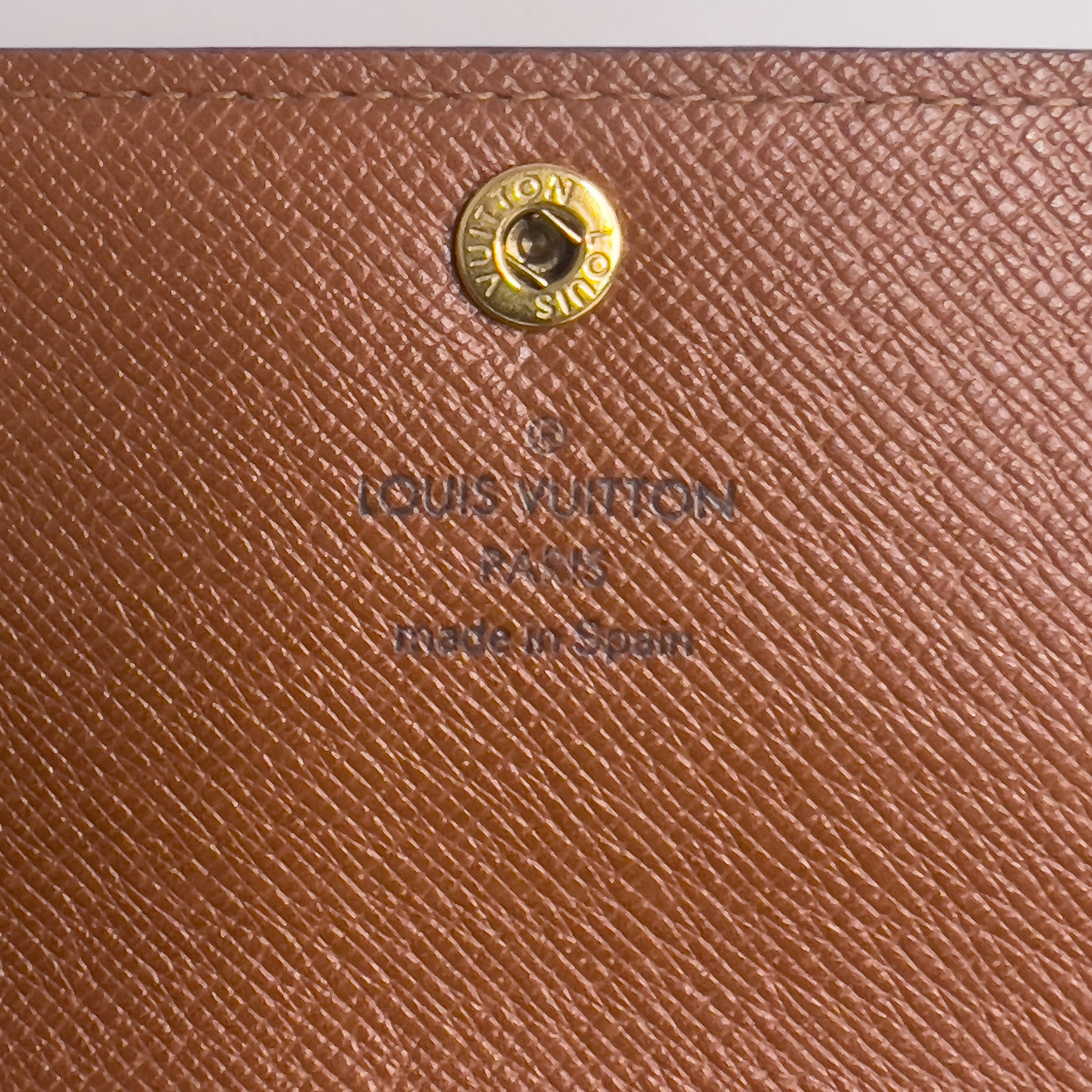 Monogram Wallet with Gold Chain