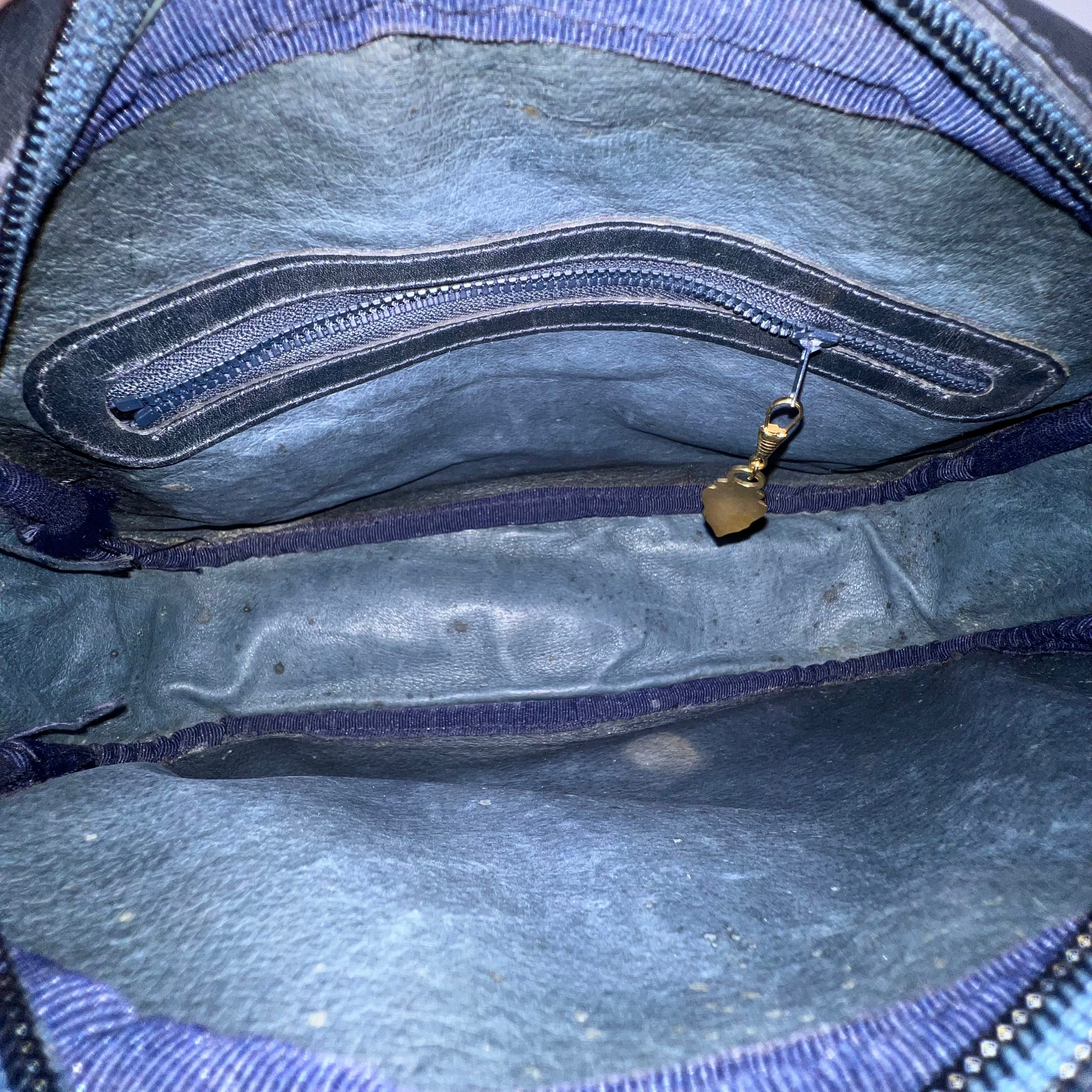Navy GG Web Crossbody