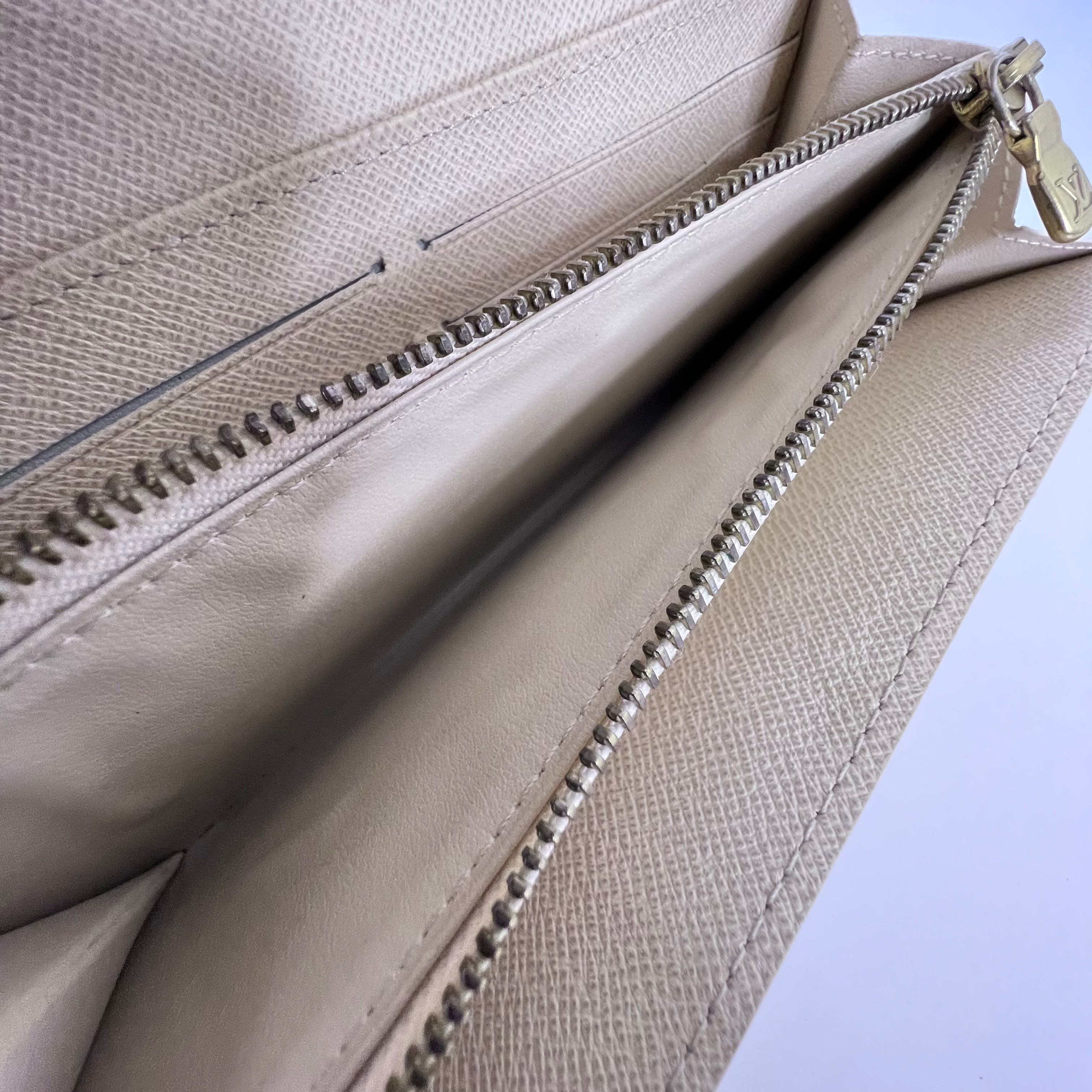 Damier Azur Long Wallet with Chain