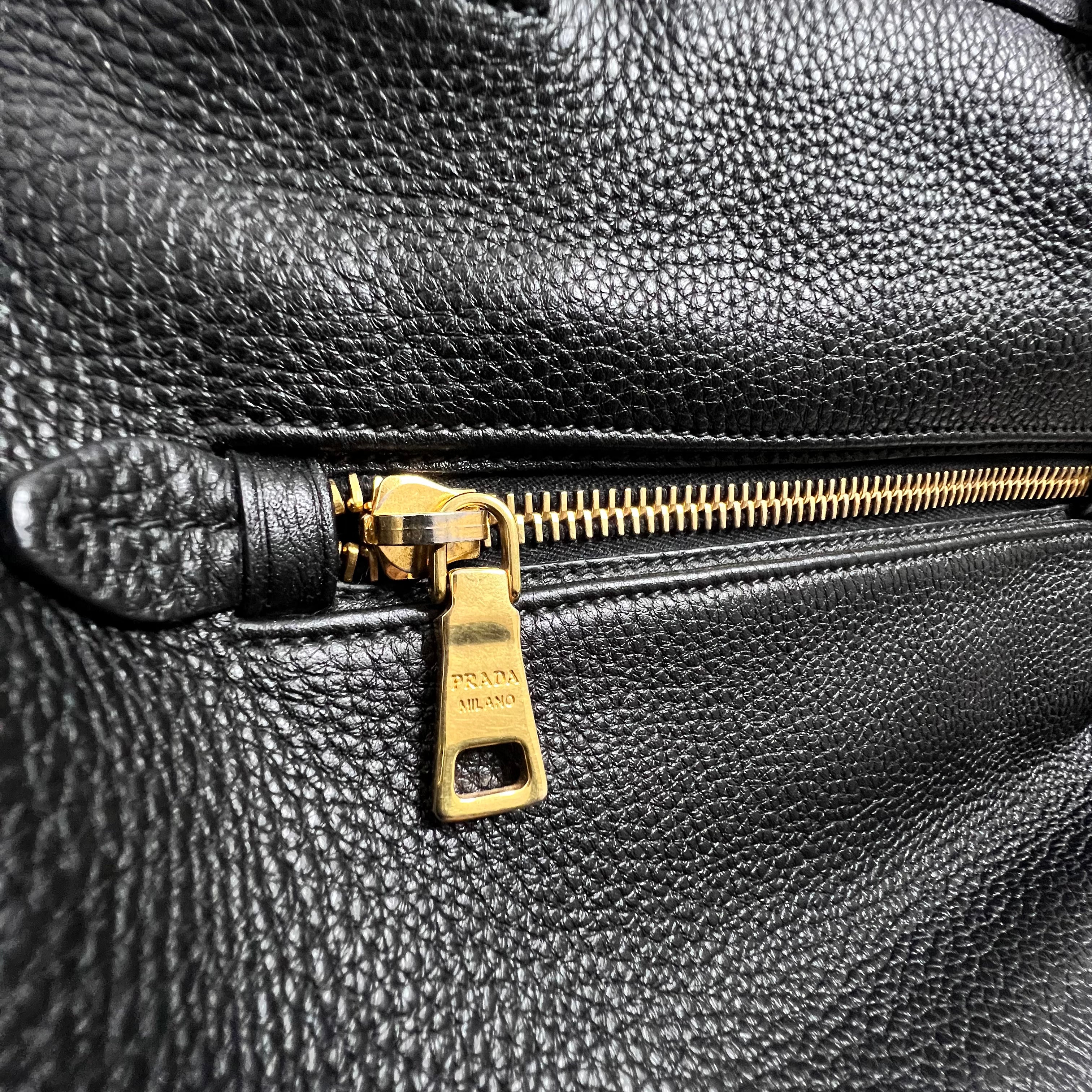Black Vitello Daino Bag