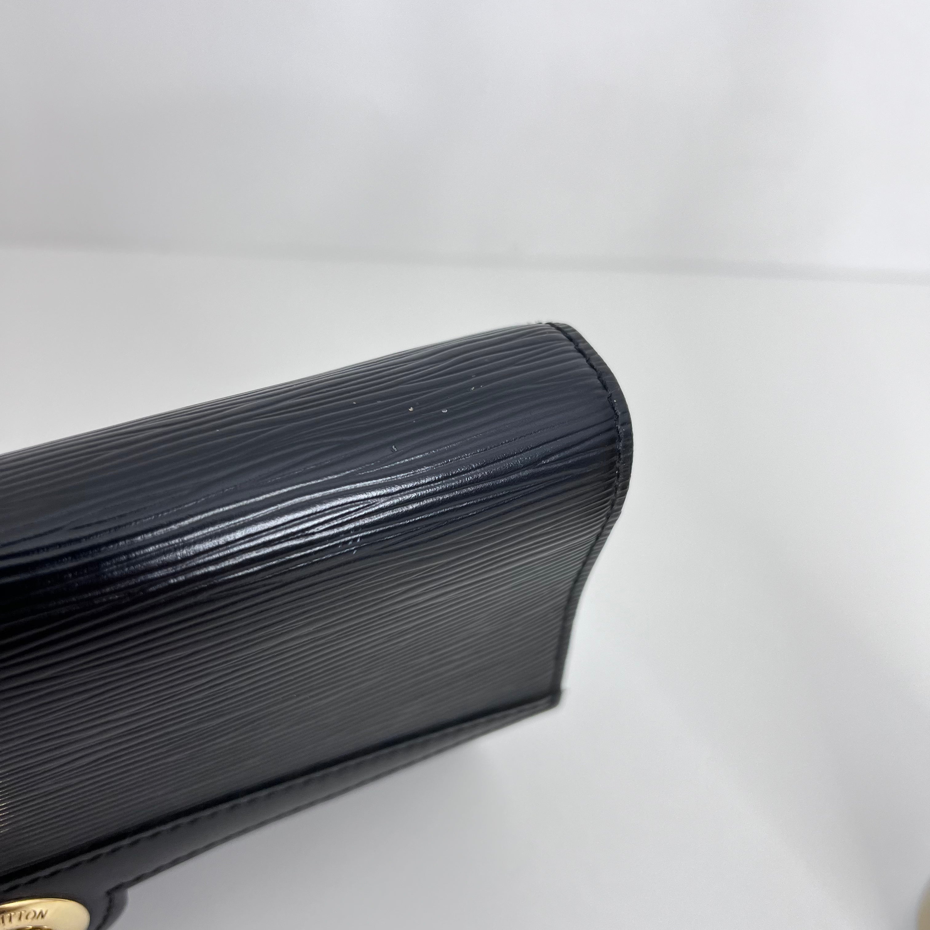 Black Epi Archie Clutch Bag