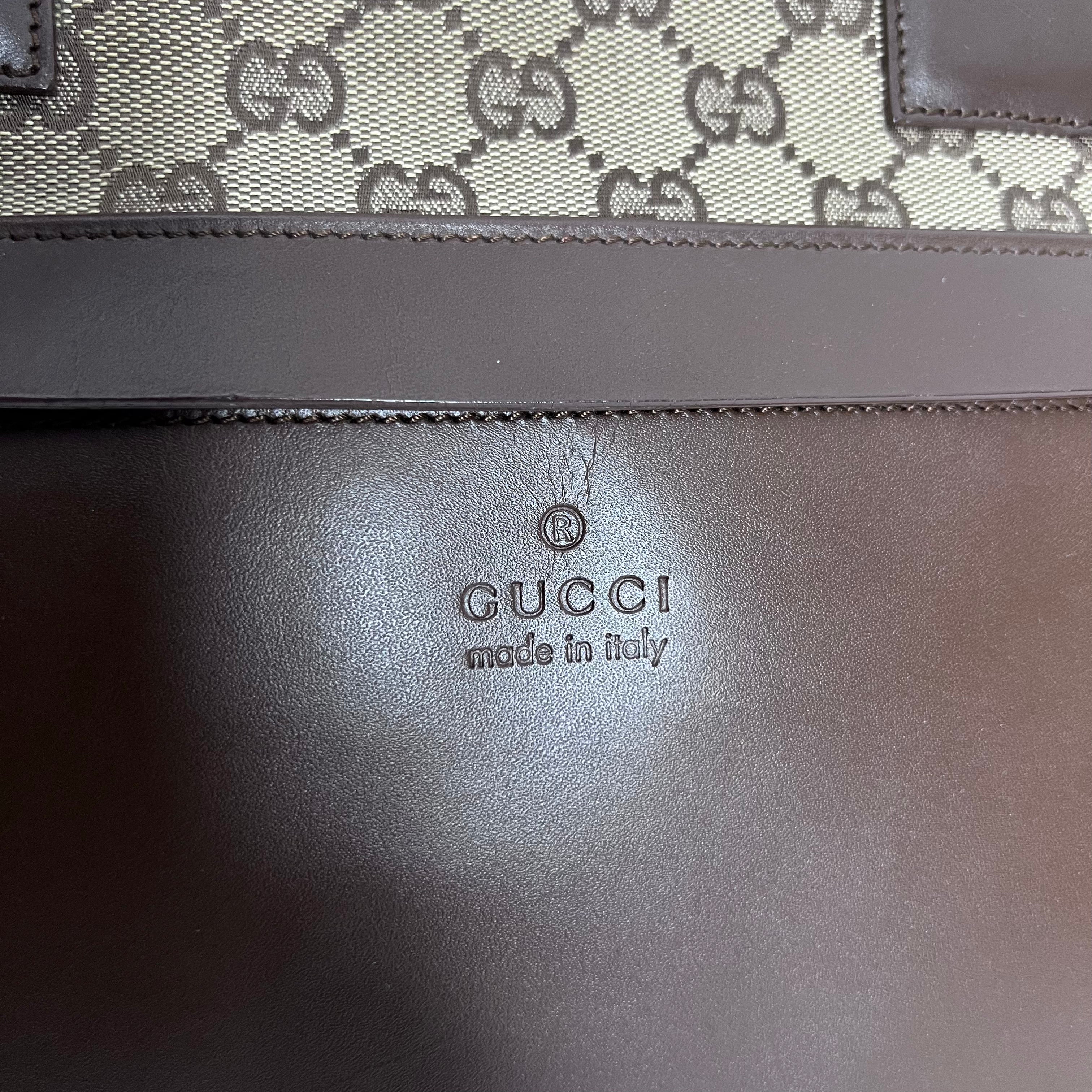 GG Web Canvas Tote