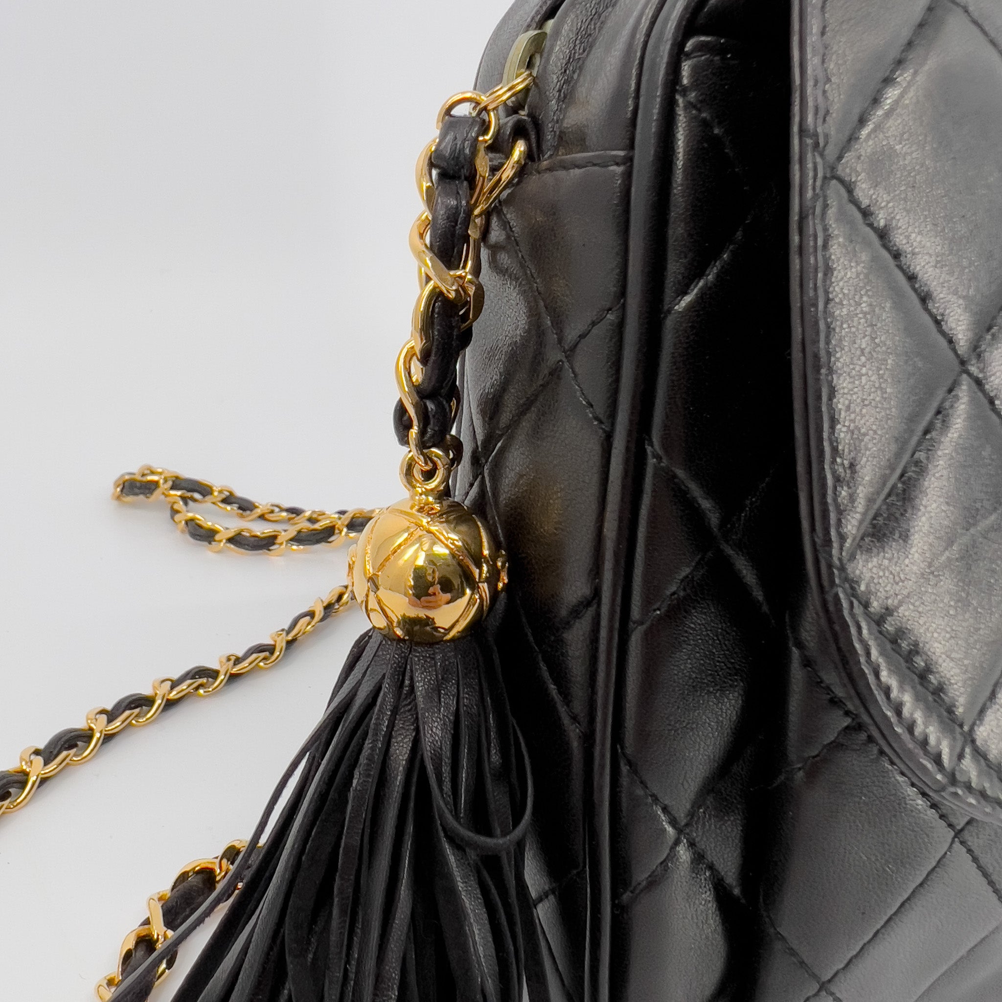 Vintage Black Lambskin Camera Bag
