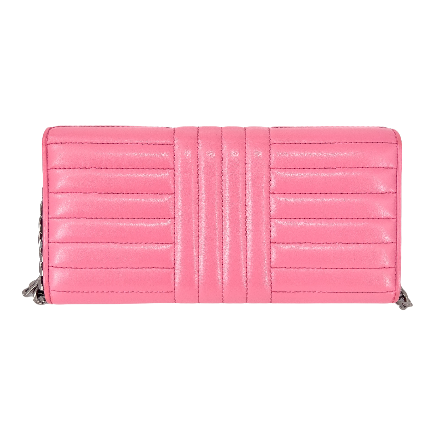 Pink Soft Calfskin Diagramme Continental Wallet