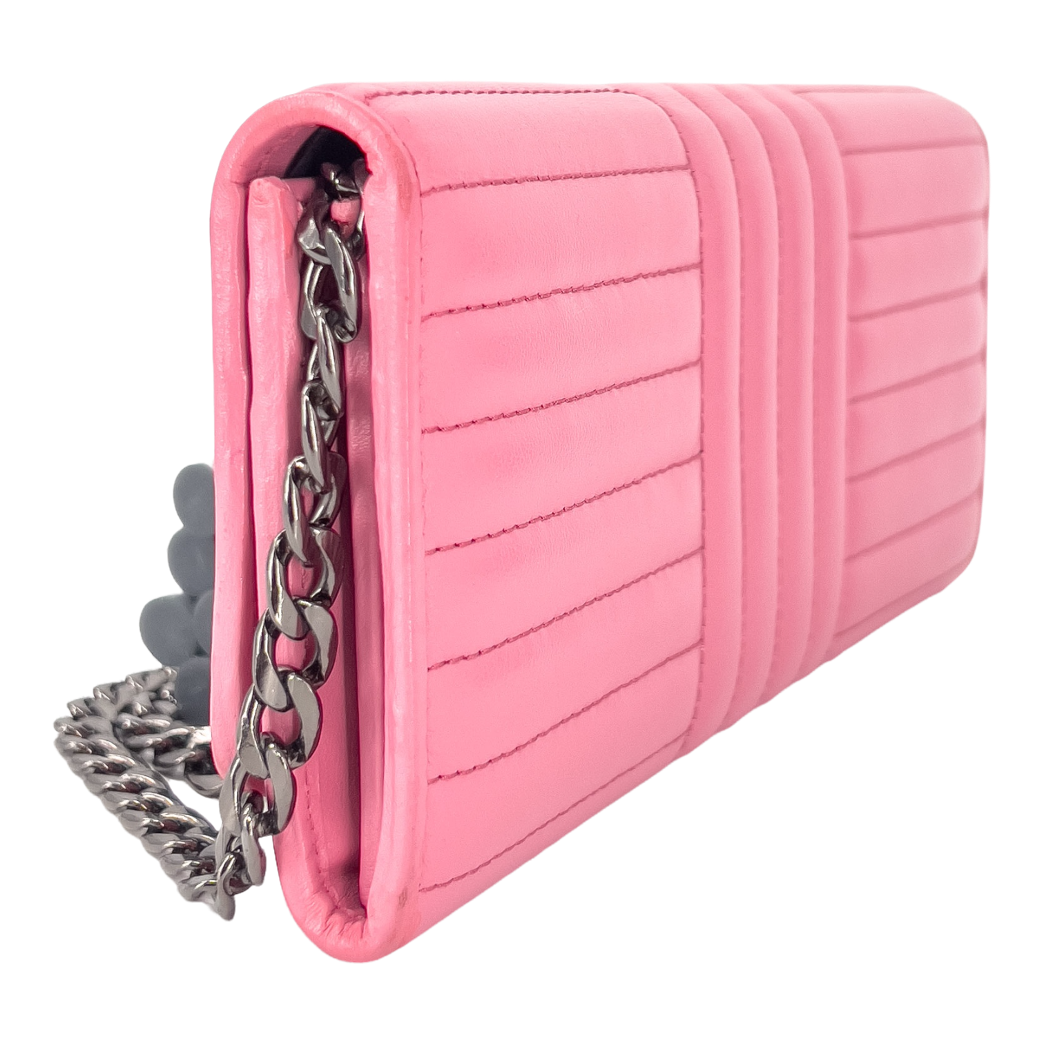 Pink Soft Calfskin Diagramme Continental Wallet