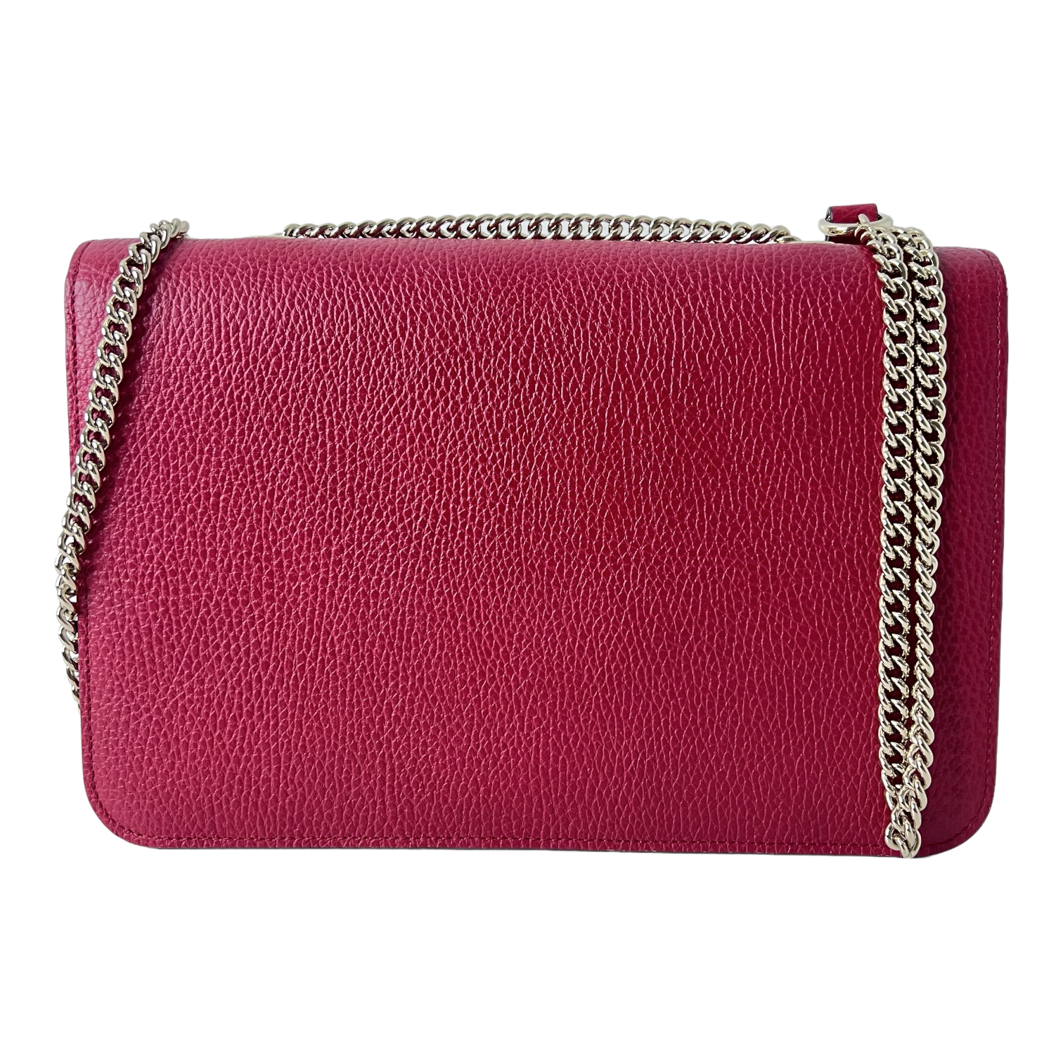 Red Interlocking GG Shoulder Bag