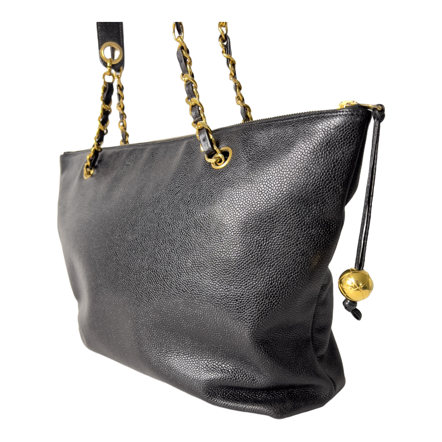Vintage Caviar CC Turn-lock Tote