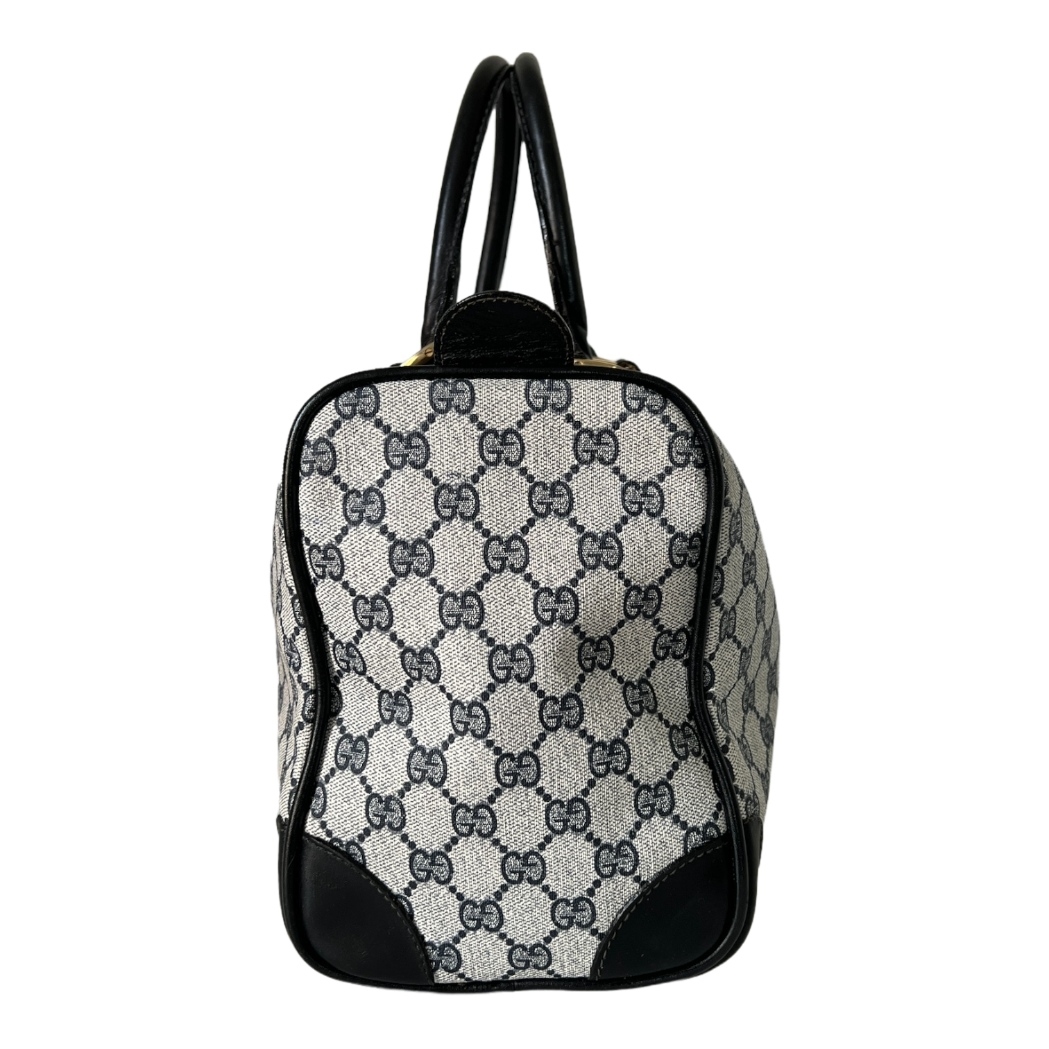GG Web Supreme Canvas Boston Bag