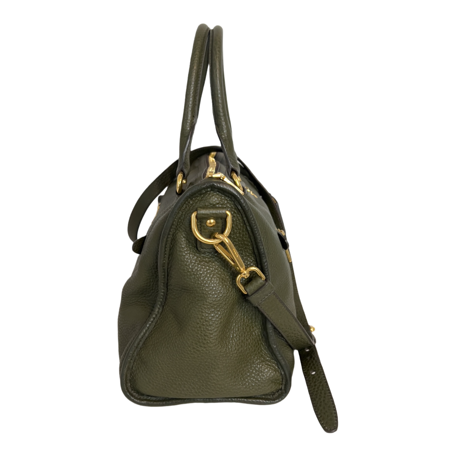 Hunter Green Vitello Daino Bag